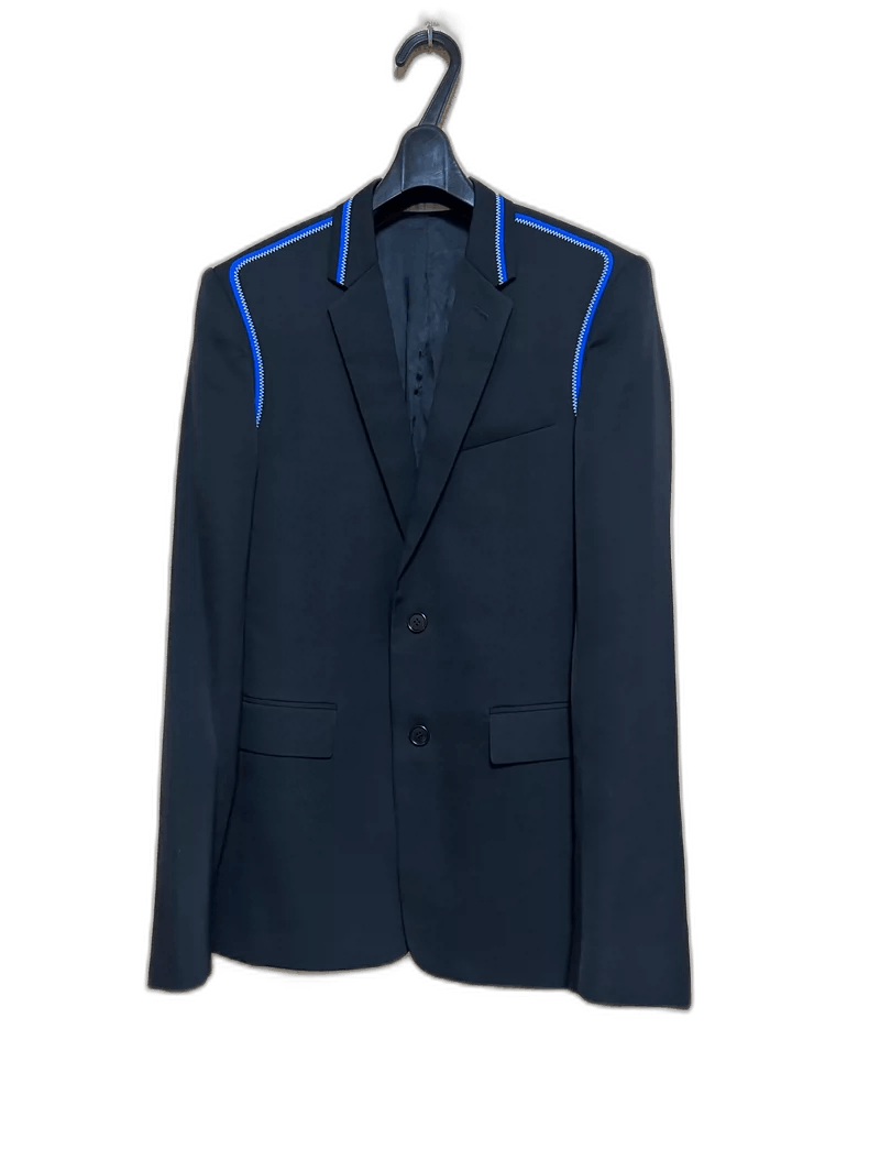 Dior Dior Electric Blue Wool Suit Jacket Size US M / EU 48-50 / 2 - 1 Thumbnail