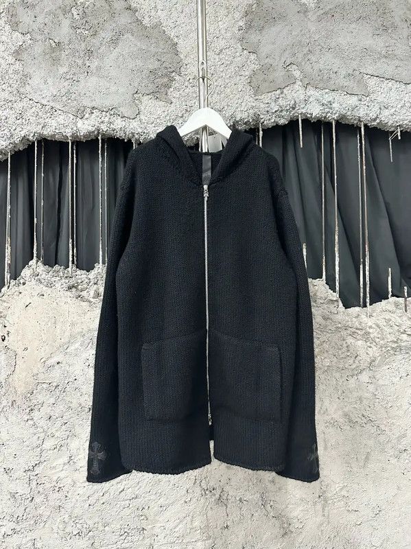 Chrome Hearts Chrome Hearts Black Wool Long Sleeve Jacket 0089 Size US L / EU 52-54 / 3 - 1 Thumbnail