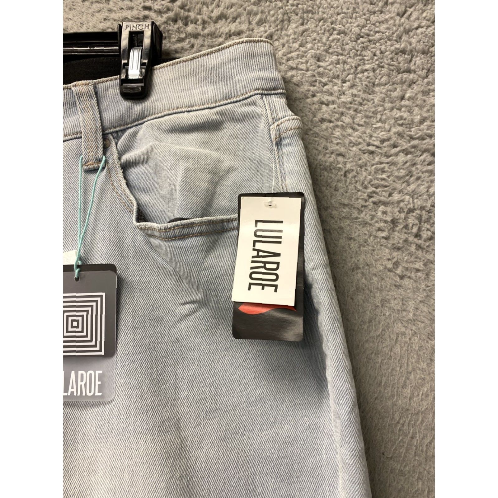 Vintage LuLaRoe Denim Jeans Skinny Ankle Women 42 Size 32 Light Blue NWT /0004 NWT Size 32" / US 10 / IT 46 - 4 Thumbnail