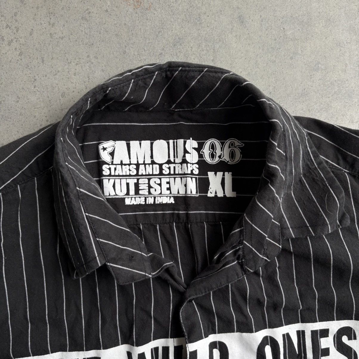 Famous Stars And Straps Vintage Y2K Famous Stars and Straps Black and White Polo XL Size US XL / EU 56 / 4 - 3 Thumbnail