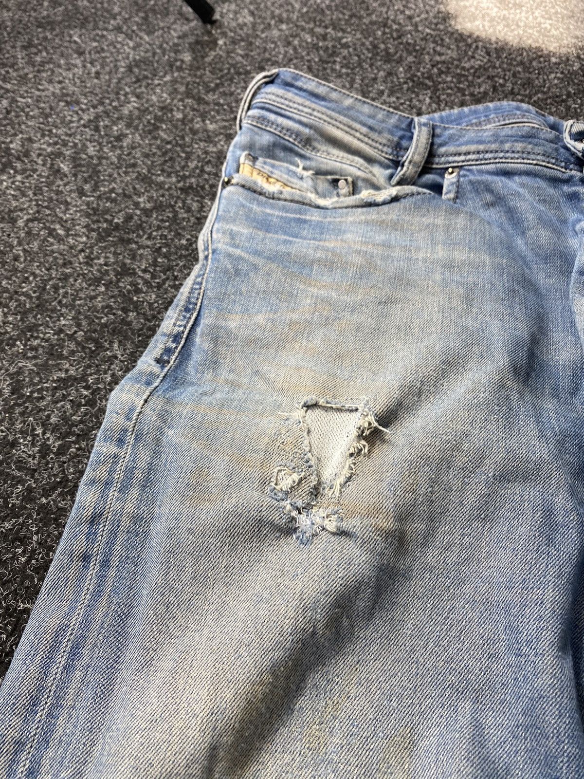 20471120 × Diesel 🔥Opium Diesel Distressed Dirty Jeans Japanese Bandit Owens Size US 34 / EU 50 - 15 Thumbnail