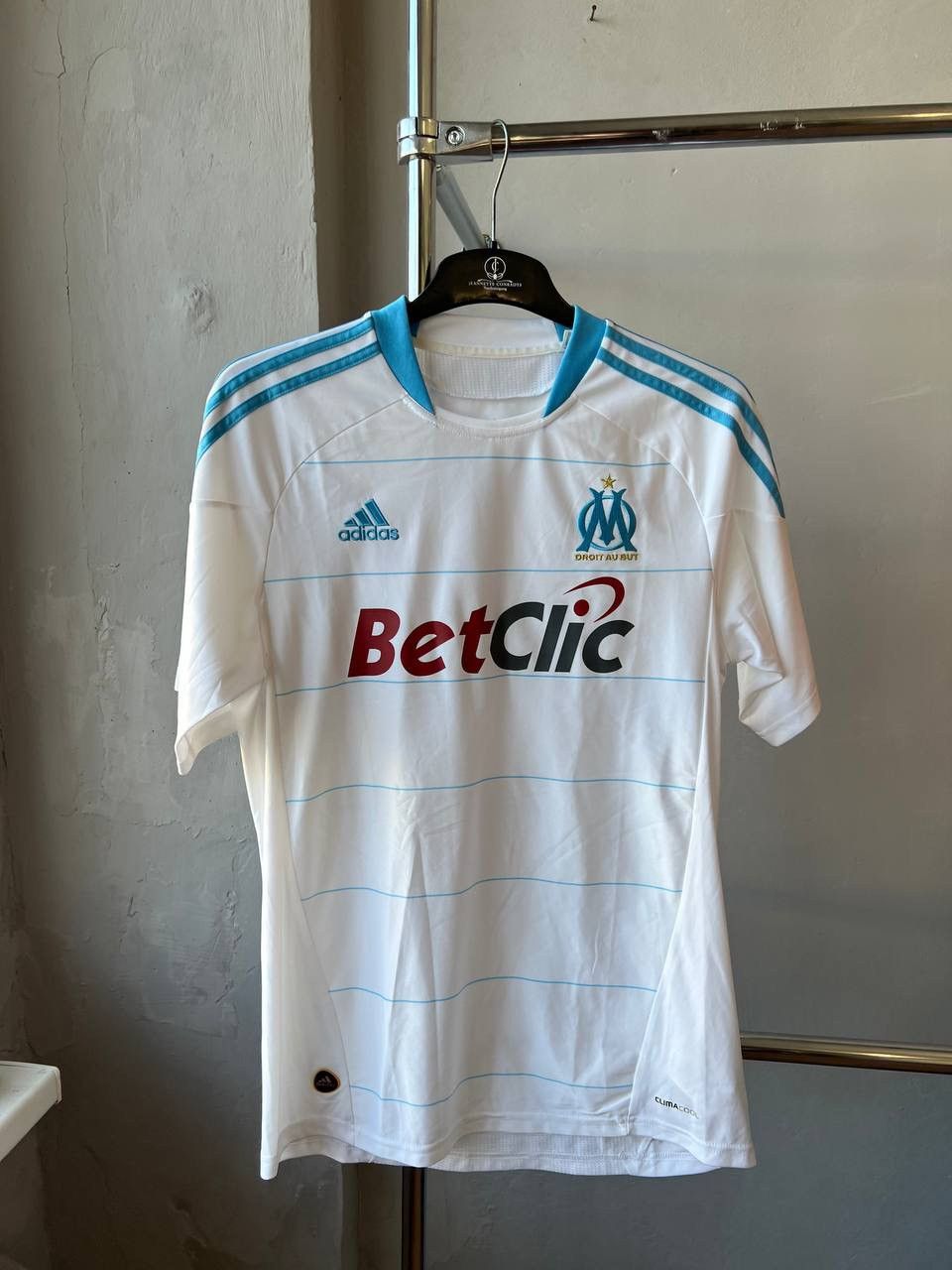 Adidas 2010/11 RARE MARSEILLE OLYMPIQUE HOME SOCCER JERSEY SHIRT M Size US M / EU 48-50 / 2 - 2 Thumbnail