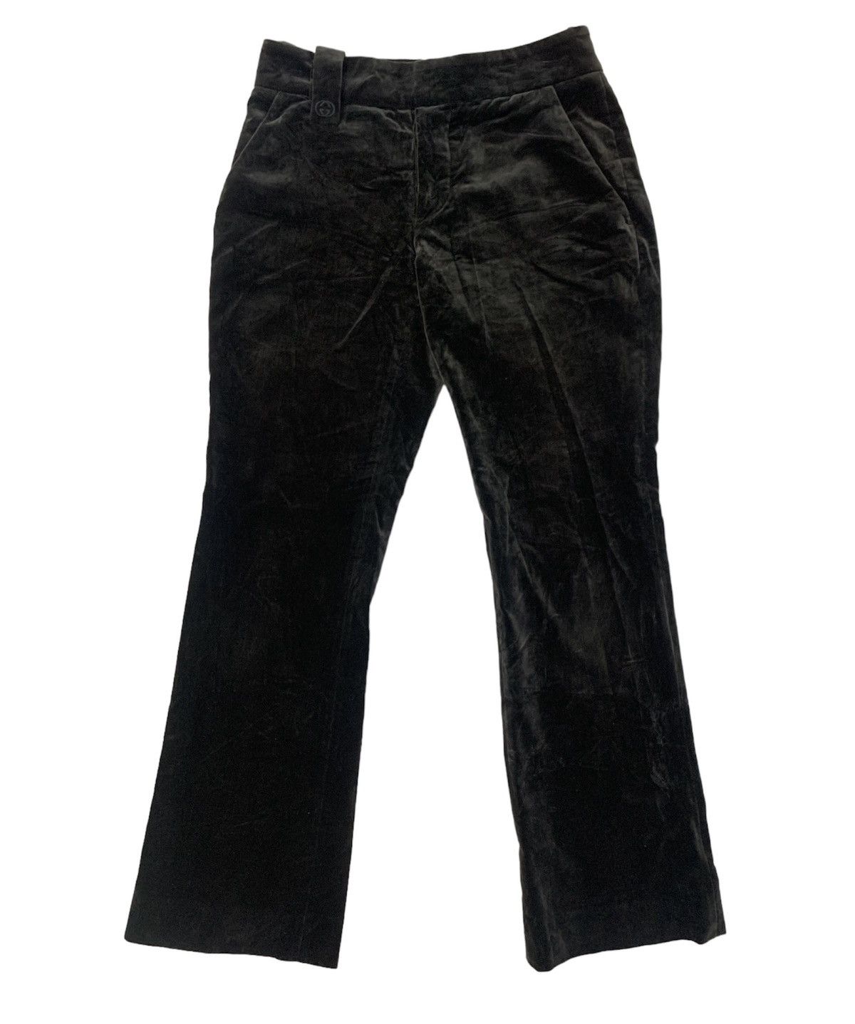Gucci Gucci Brown Velvet Tailored Trousers Made in Italy Size 28" / US 6 / IT 42 - 1 Thumbnail