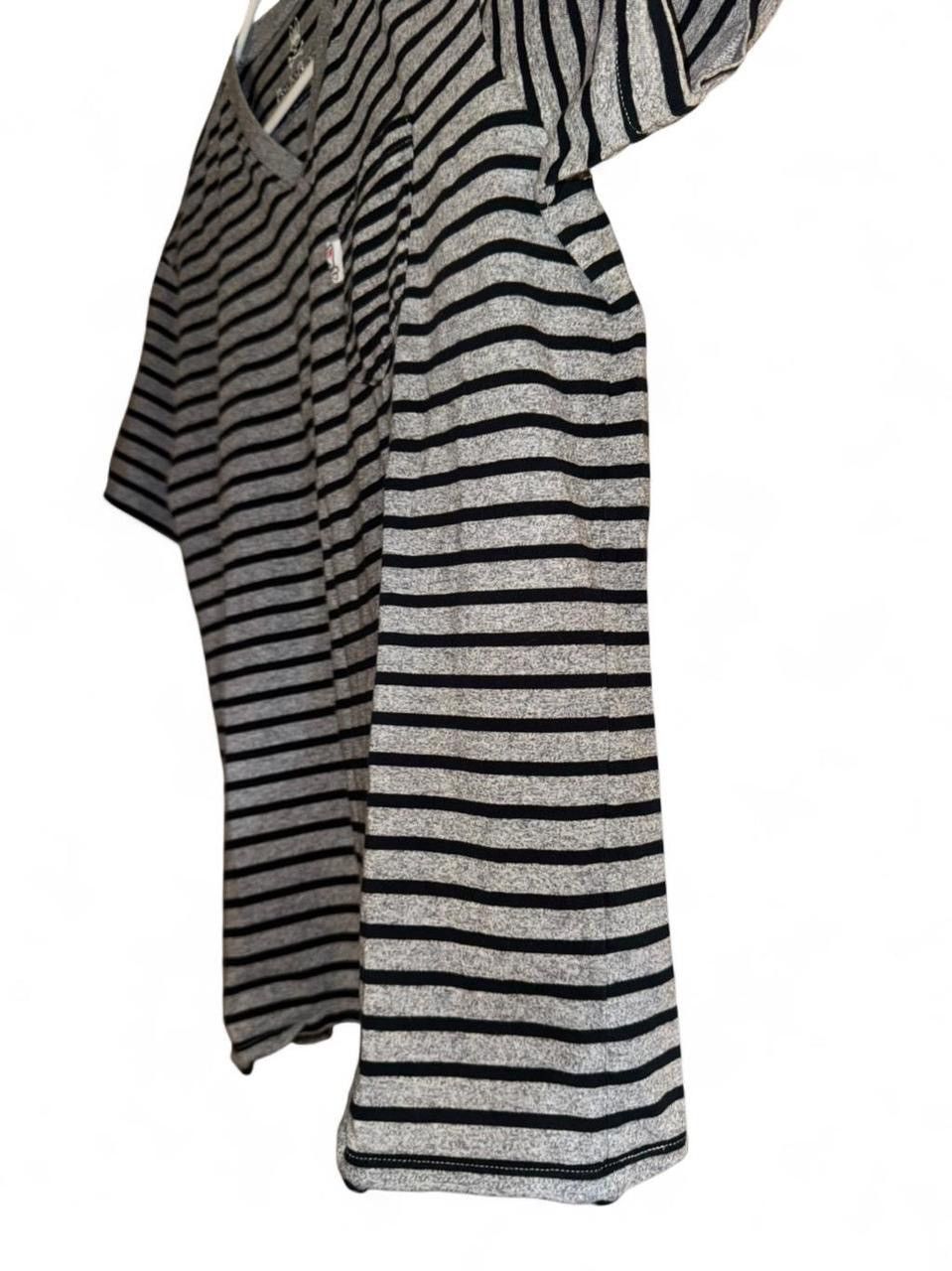 Psycho Bunny Psycho Bunny Striped V Neck T-Shirt Size US L / EU 52-54 / 3 - 5 Thumbnail