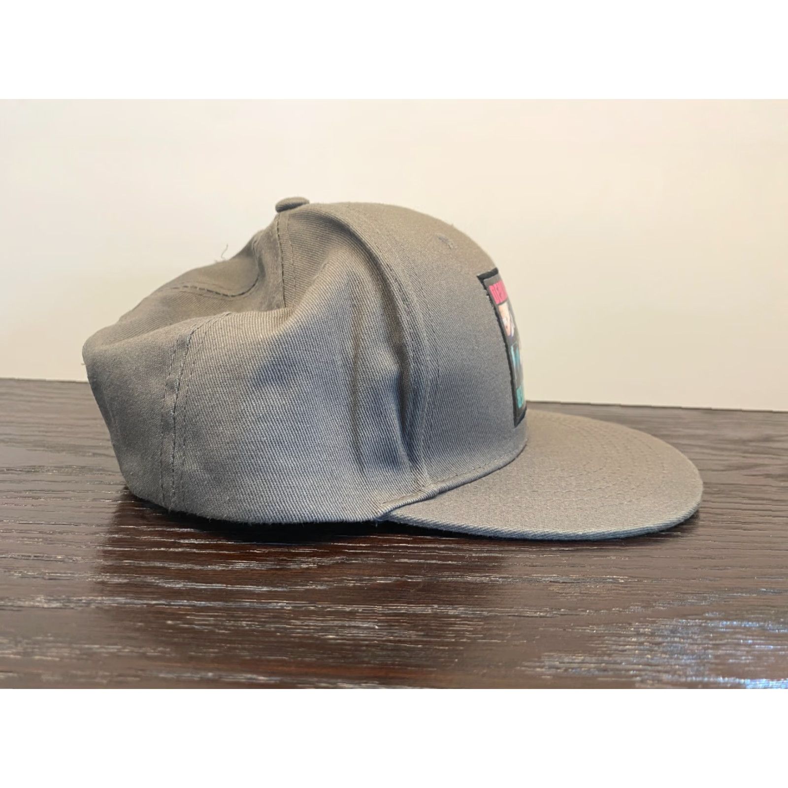 Vintage VINTAGE Demon Slayer Culture Fly Adult Snapback Hat Gray Anime Cartoon Cosplay Adjustable Mens Size ONE SIZE - 4 Thumbnail