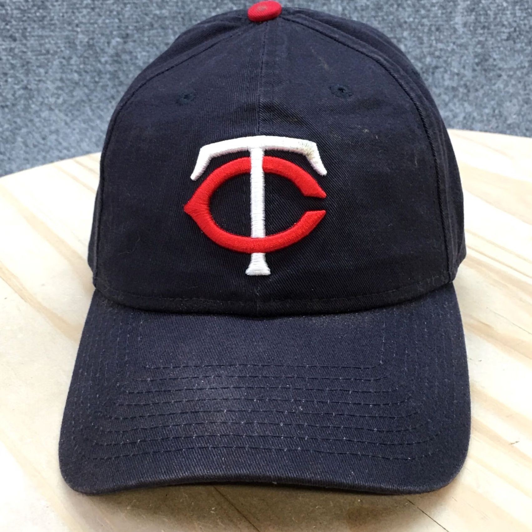 New Era Minnesota Twins New Era Baseball Hat Mens Blue S Curved Brim Embroidered Logo Size ONE SIZE - 4 Thumbnail