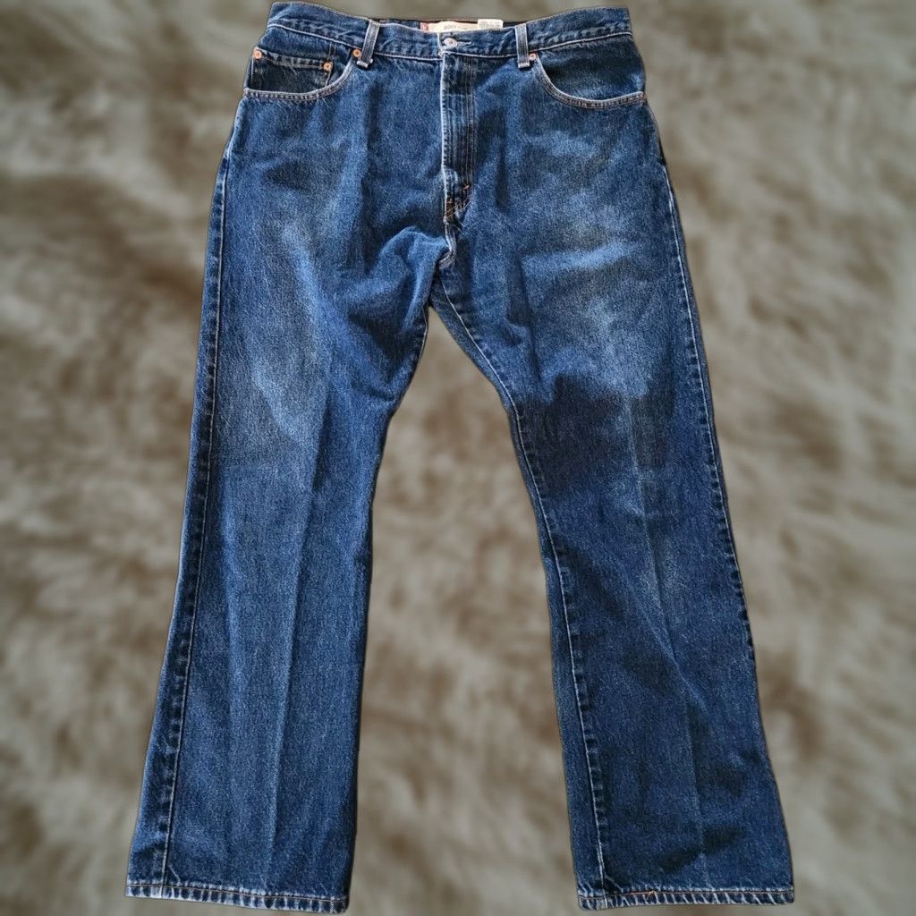 Levi's VINTAGE Levi's 517 Jeans Mens 38x32 Blue Bootcut Y2K Dark Wash Cowboy Jeans Mens 38x32 Blue Bootcut Western USA 517 Size US 38 / EU 54 - 1 Thumbnail