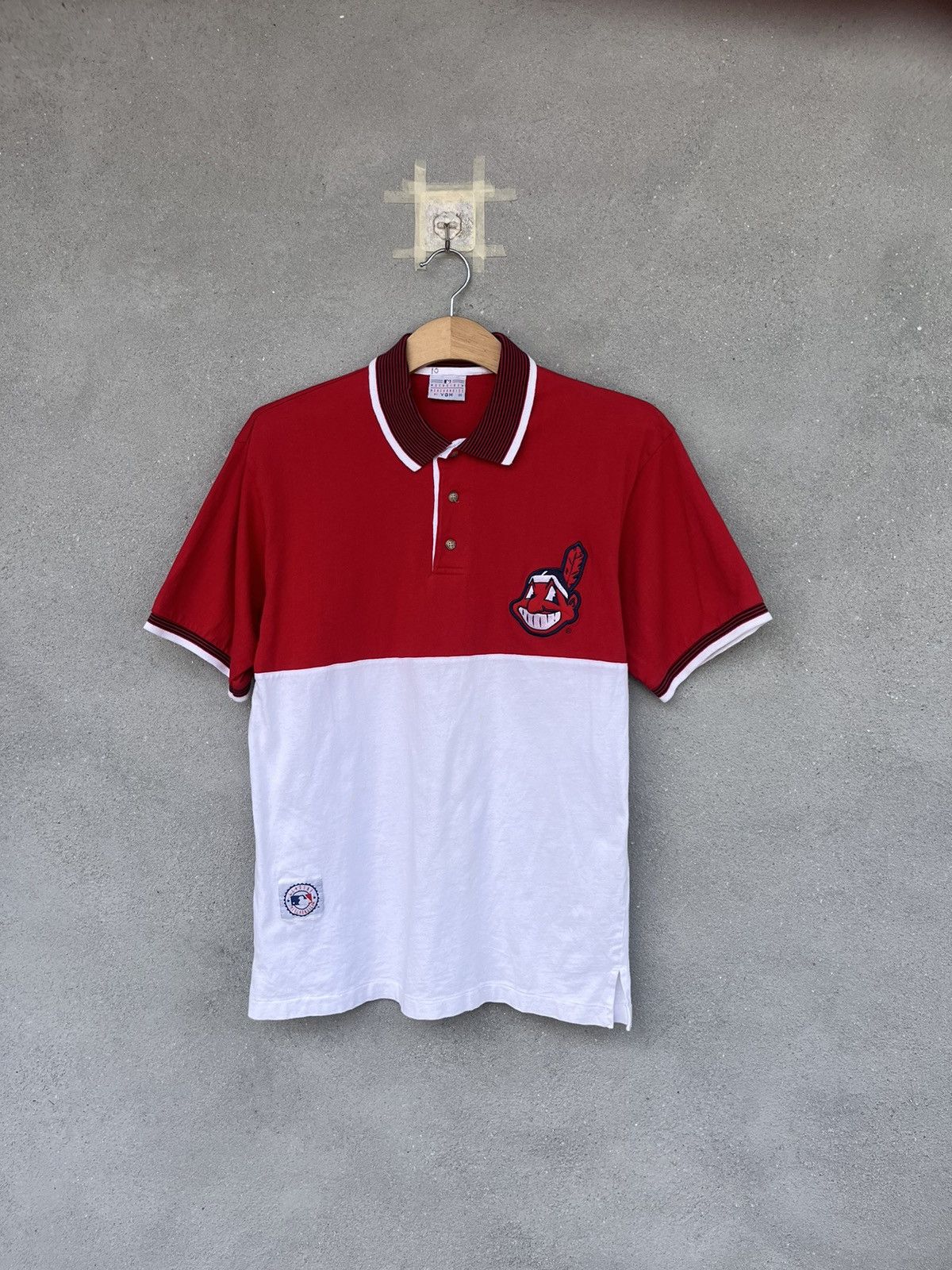 MLB × Vintage Vtg MLB cleveland indians polo tee Size US M / EU 48-50 / 2 - 1 Thumbnail