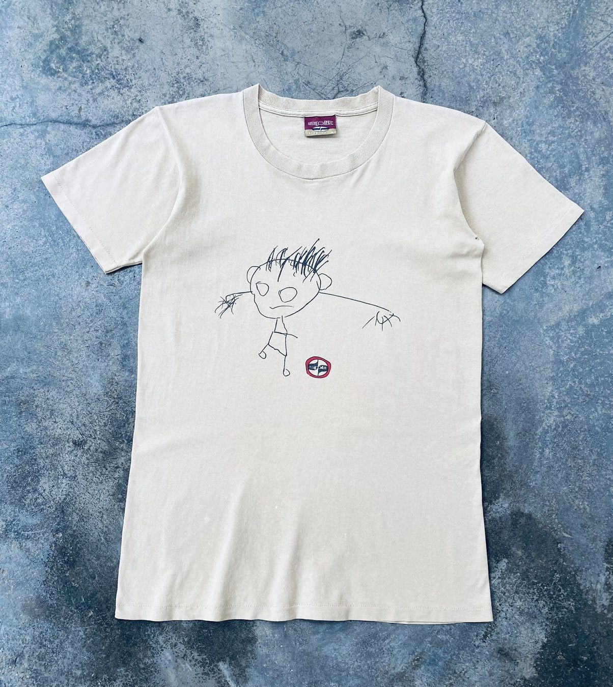 Vintage Vintage 90s Split Skateboard Rare Tees Size US M / EU 48-50 / 2 - 1 Thumbnail