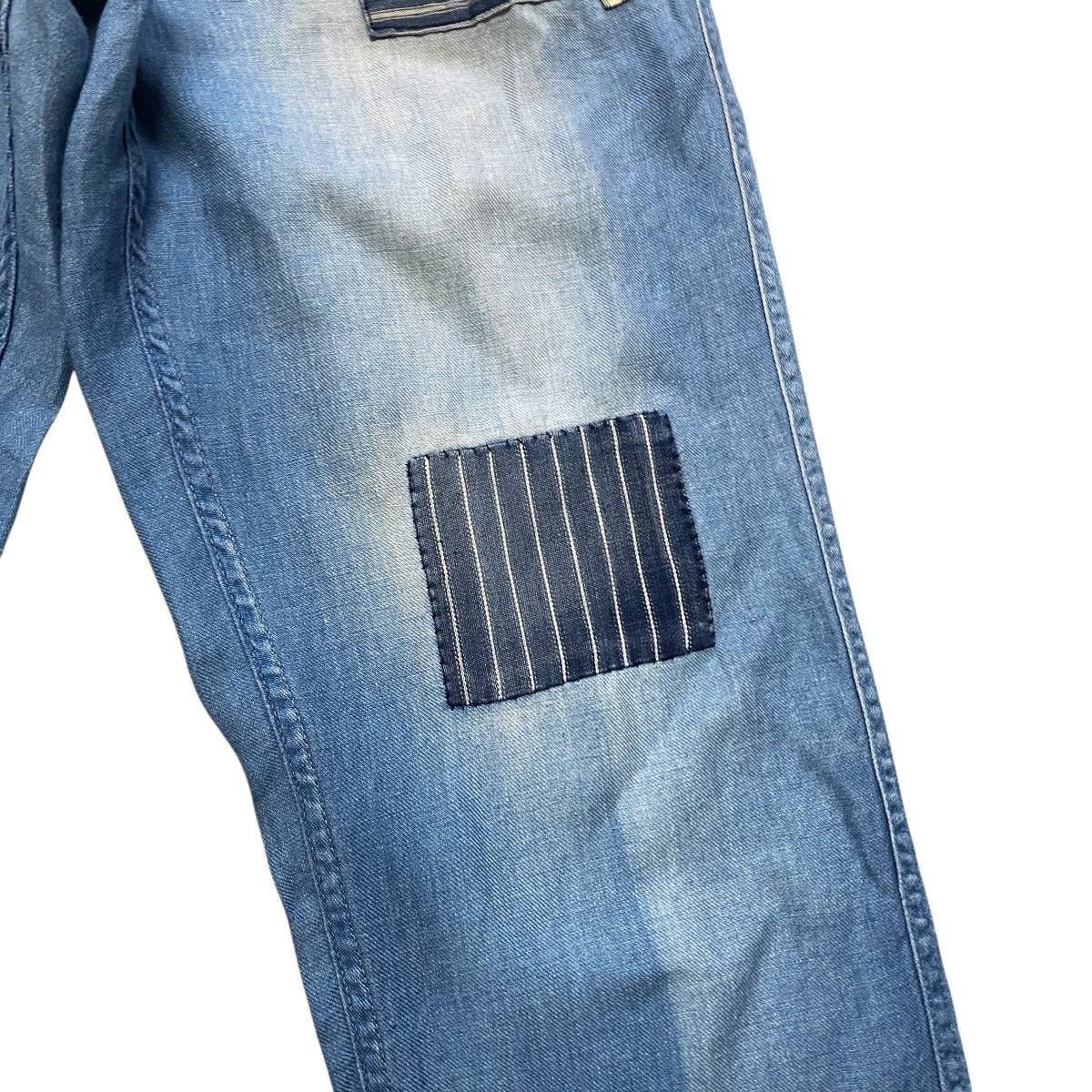 Blue Blue Japan Blue Blue Boro Patchwork Denim Relaxed Pants Size US 32 / EU 48 - 7 Thumbnail