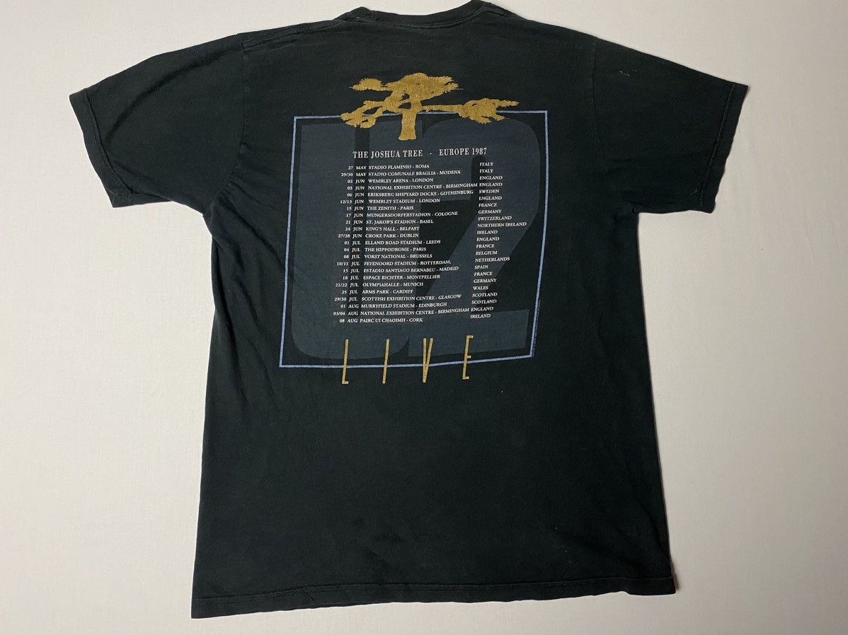 Band Tees × Vintage Vintage U2 The Joshua Tree 1987 Band T Shirt Size US M / EU 48-50 / 2 - 3 Thumbnail