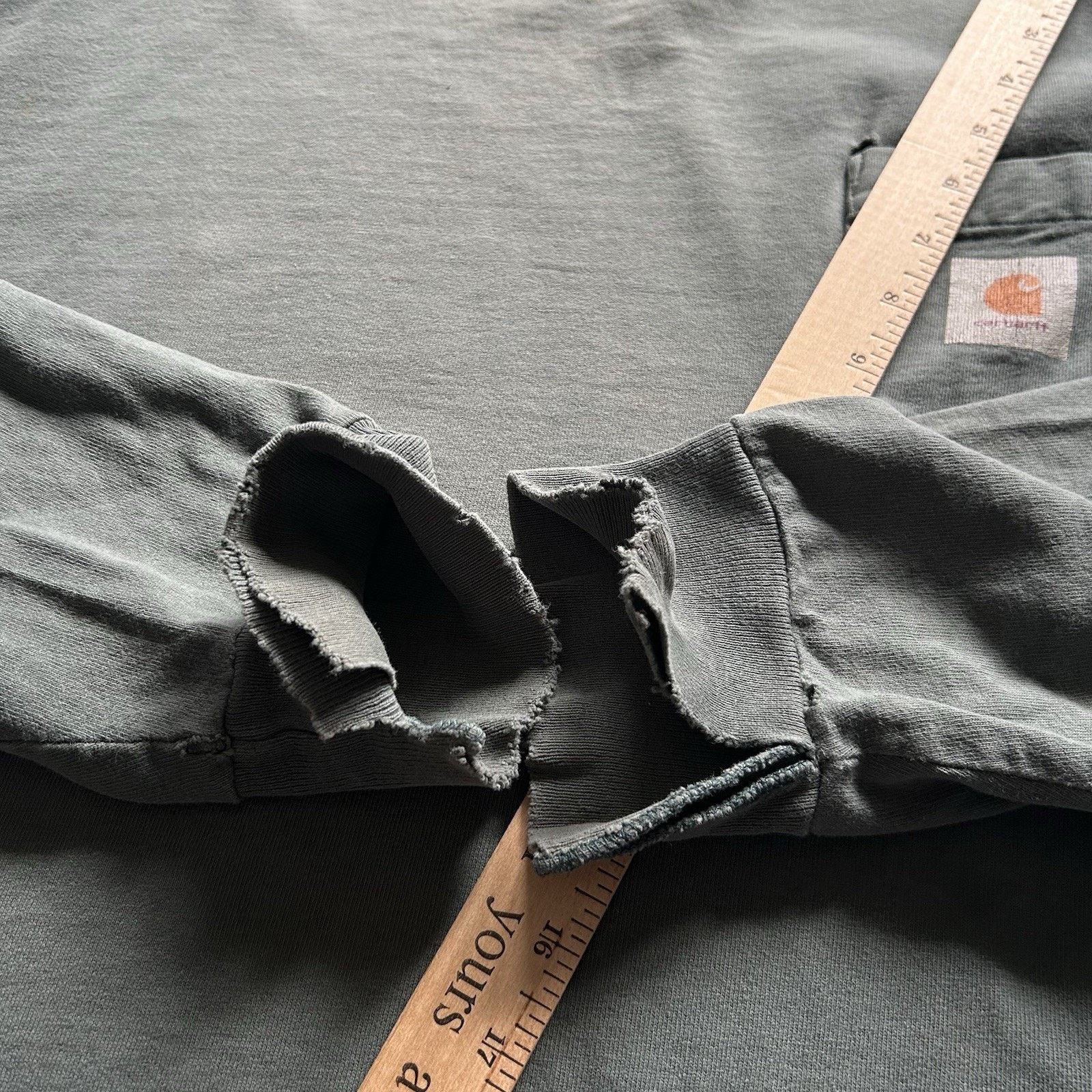 Carhartt Vintage 90s Carhartt Pocket T Shirt Longsleeve Mock Neck XXL Size US XXL / EU 58 / 5 - 14 Thumbnail