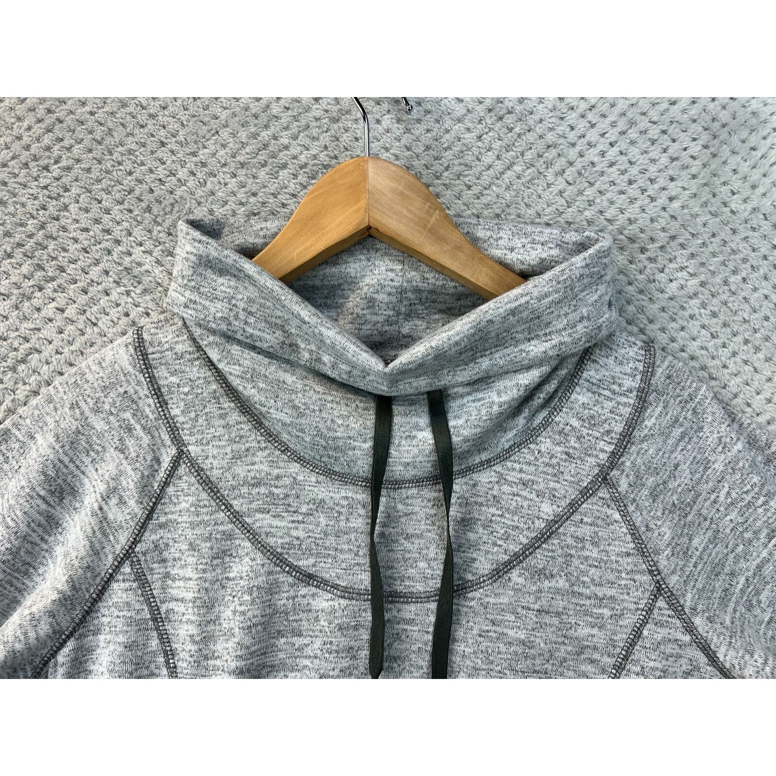 Kuhl Kuhl Womens Lea Dress Sweater XS Heather Gray Cowl Neck Size XS / US 0-2 / IT 36-38 - 10 Thumbnail
