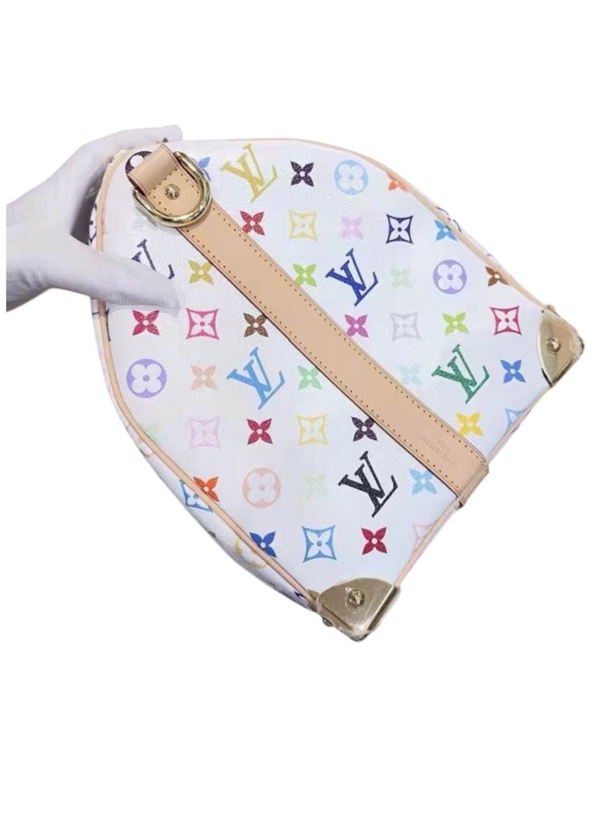 Louis Vuitton × Takashi Murakami Louis Vuitton x Takashi Murakami 50 Keepall White Monogram Size ONE SIZE - 8 Thumbnail
