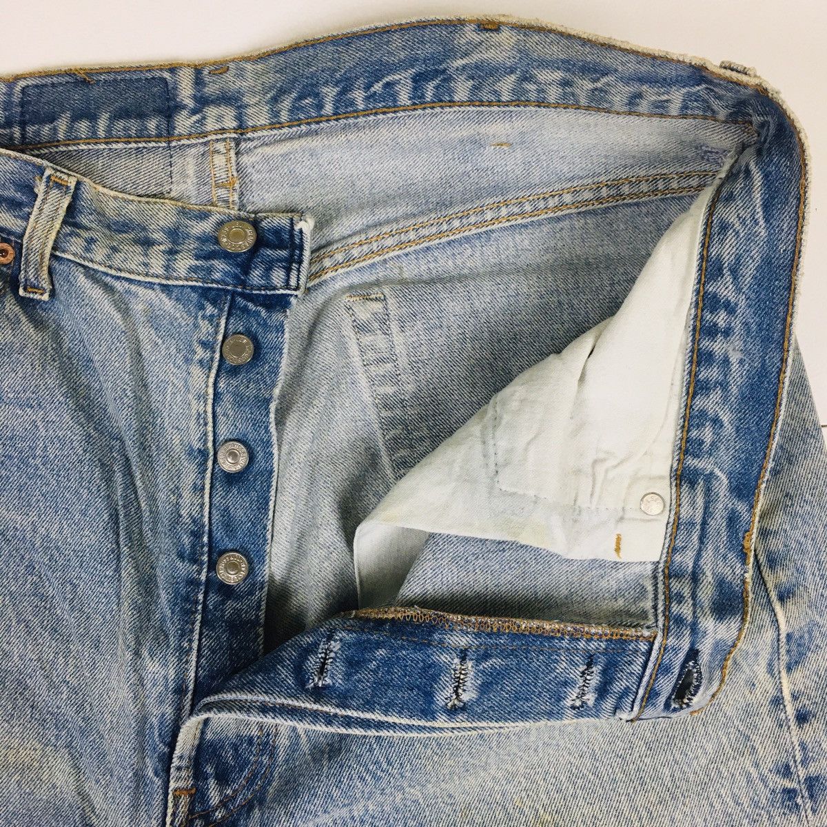 Levi's Vintage Clothing Vintage Levi’s 501xx Distress Denim Size US 40 / EU 56 - 8 Thumbnail