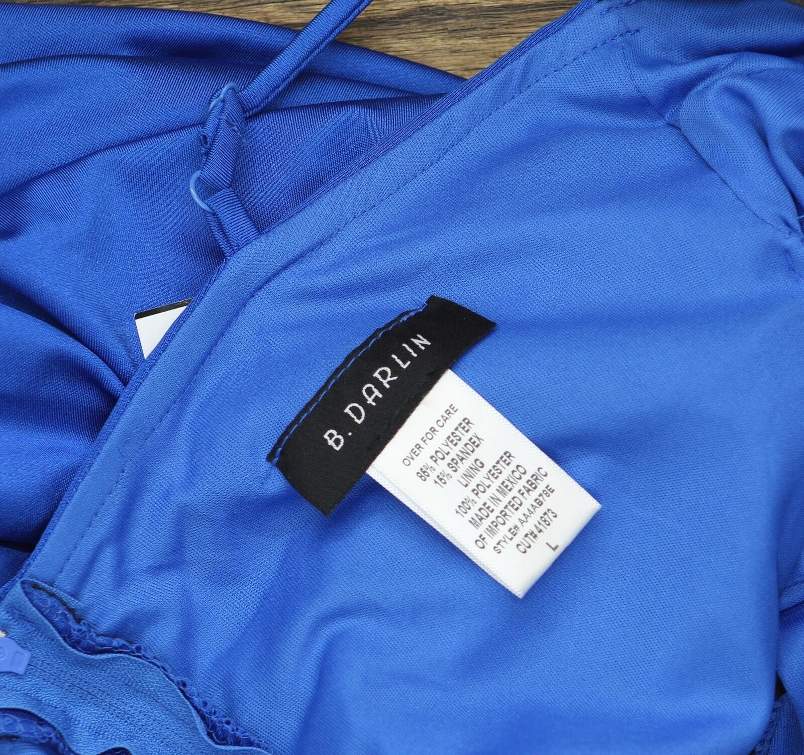 Other Nwt B Darlin Trim Bodycon Cocktail Dress Ocean Blue L Size L / US 10 / IT 46 - 4 Thumbnail