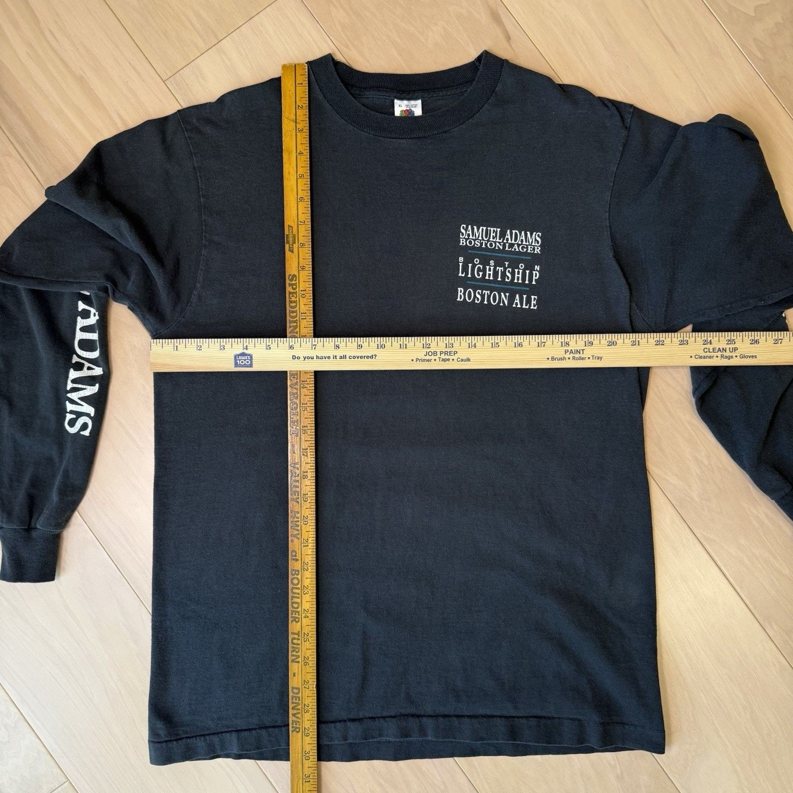 Vintage Vintage Samuel Adams Boston Ale Shirt XL Black 90s Cotton Size US XL / EU 56 / 4 - 2 Thumbnail