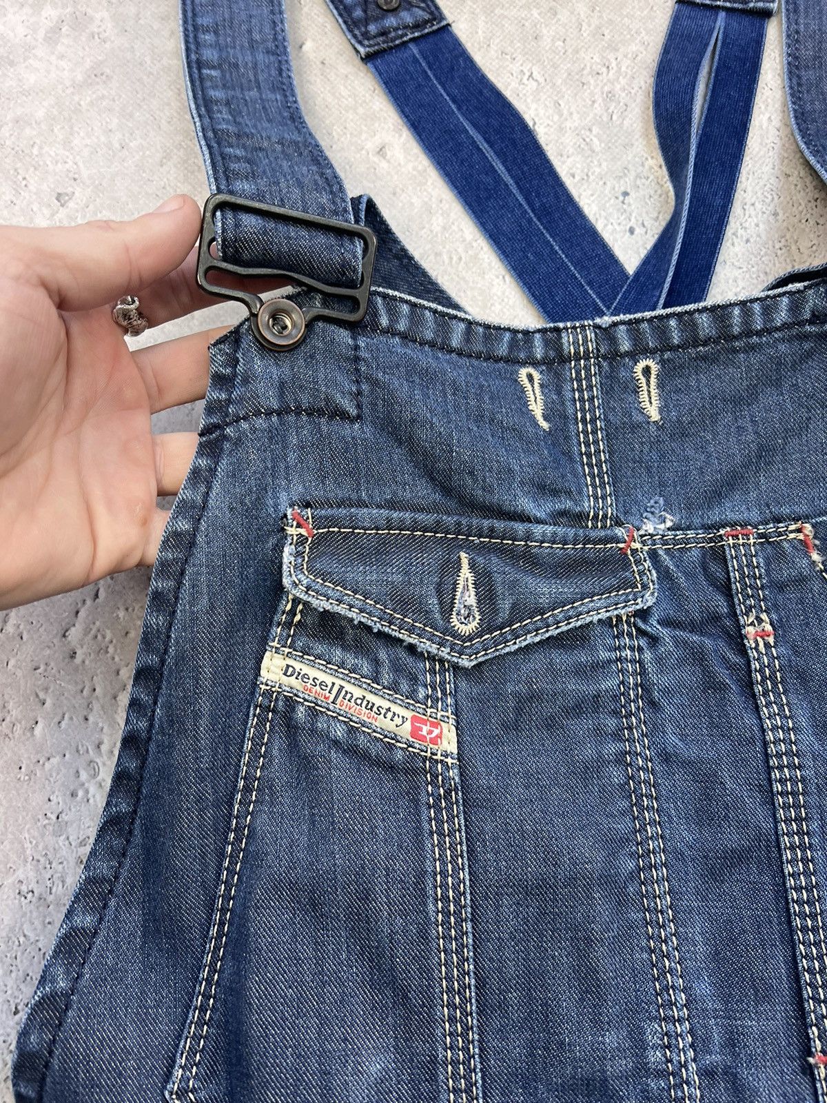 Diesel × Japanese Brand VINTAGE Y2K OVERALL DIESEL DISTRESSED HYPE Size US 32 / EU 48 - 9 Thumbnail