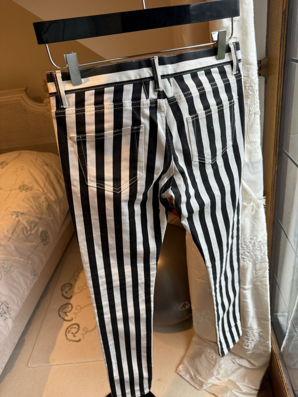Saint Laurent Paris SS14 Saint Laurent black white skinny jeans Hedi Slimane 26 Size US 26 / EU 42 - 12 Thumbnail