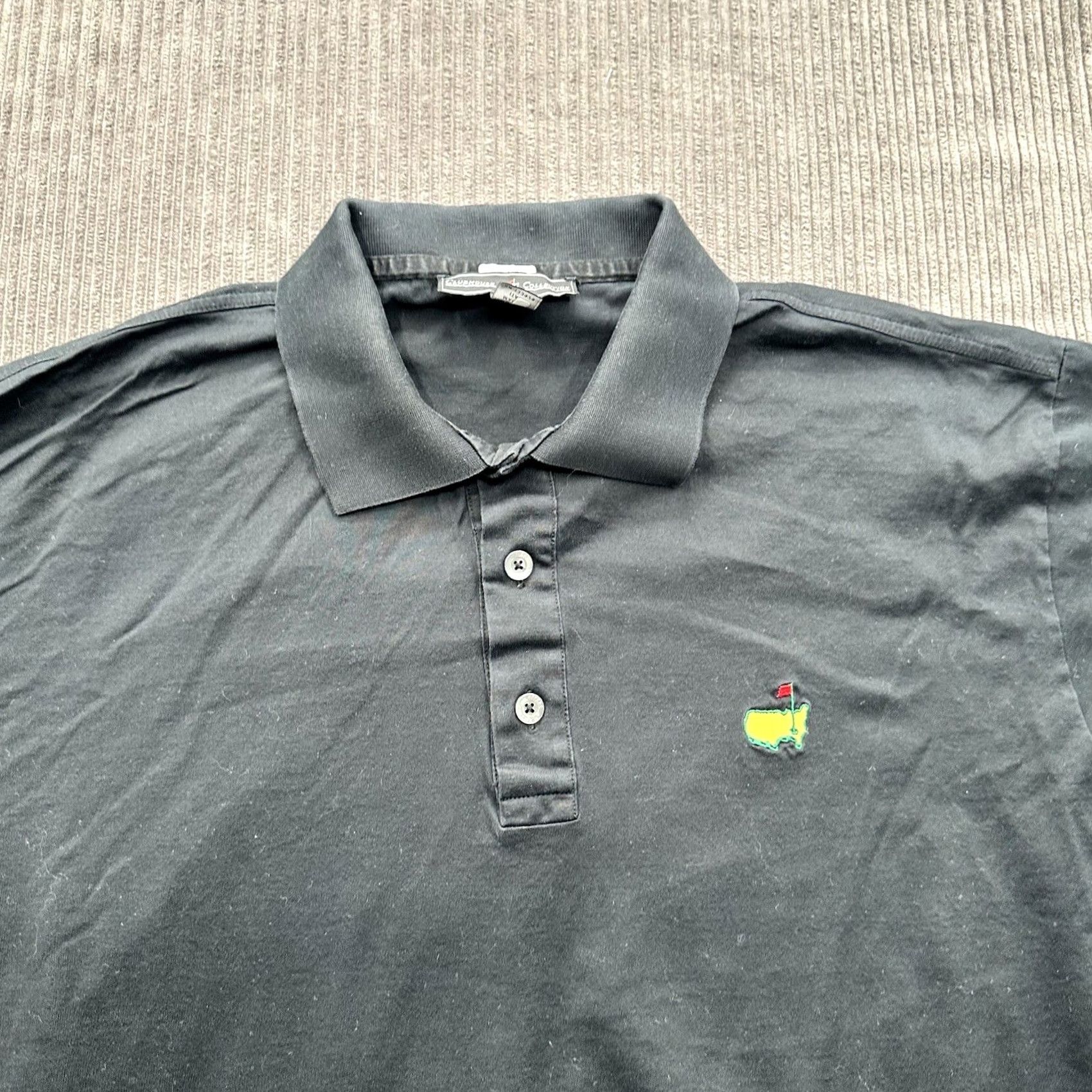 Vintage Master's Polo Shirt Men L Black Cotton Golfing Sports Polo Shirt Size US L / EU 52-54 / 3 - 8 Thumbnail