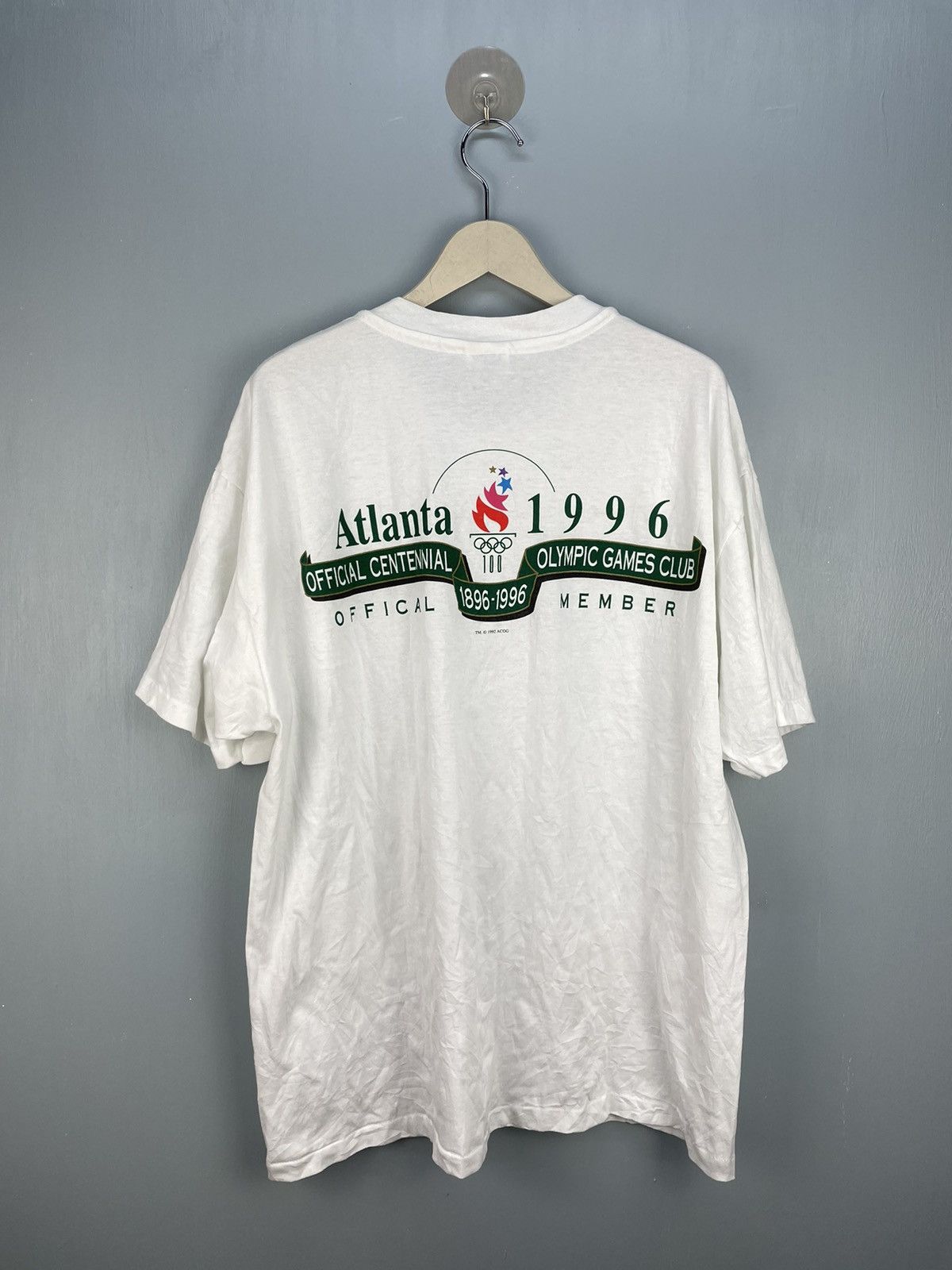 USA Olympics Vintage 90s Olympic Games promo t shirt Size US XL / EU 56 / 4 - 1 Thumbnail