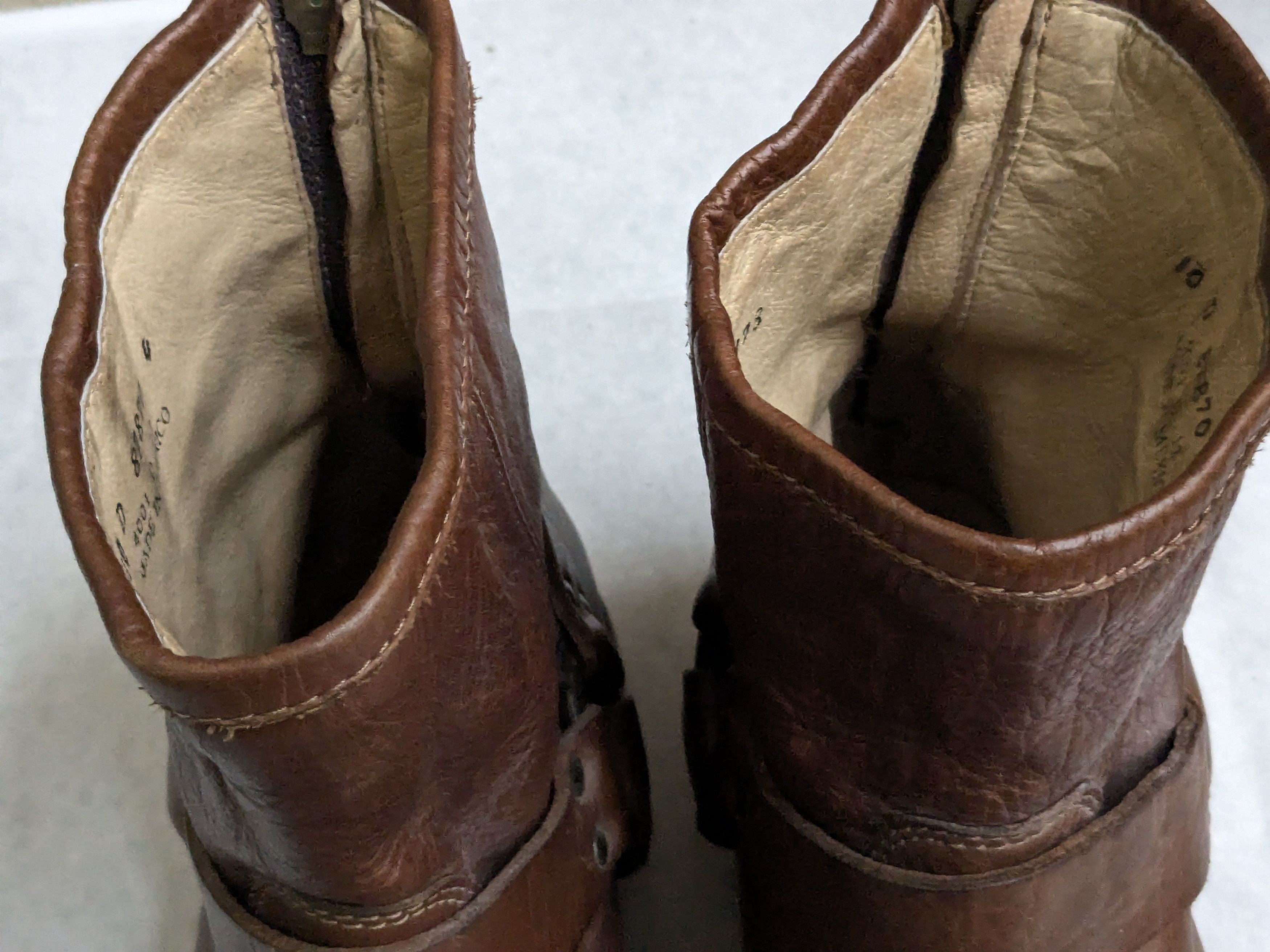 Frye Frye Harness Boots Brown Leather 10 D Motorcycle Biker Size US 10 / EU 43 - 2 Thumbnail