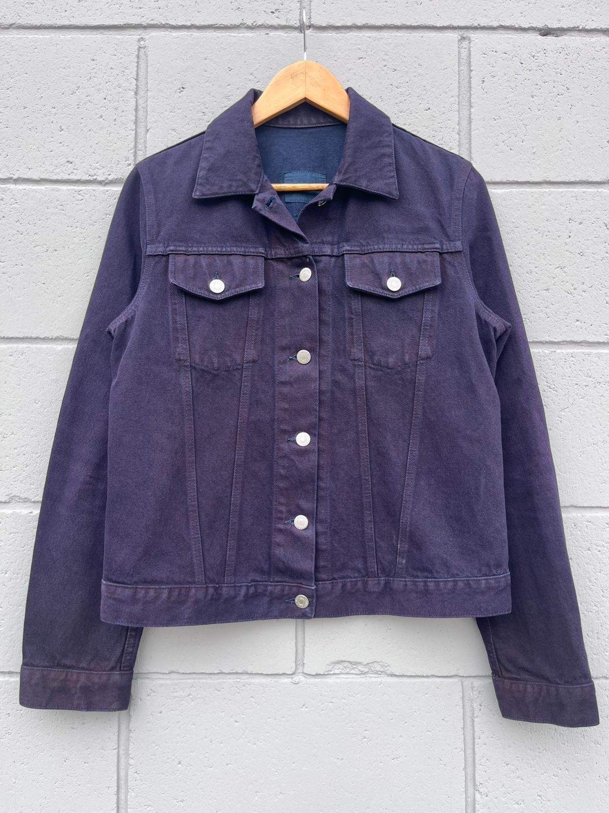 Helmut Lang Helmut Lang A/W99 Deep Purple Denim Jacket Size US XS / EU 42 / 0 - 1 Thumbnail