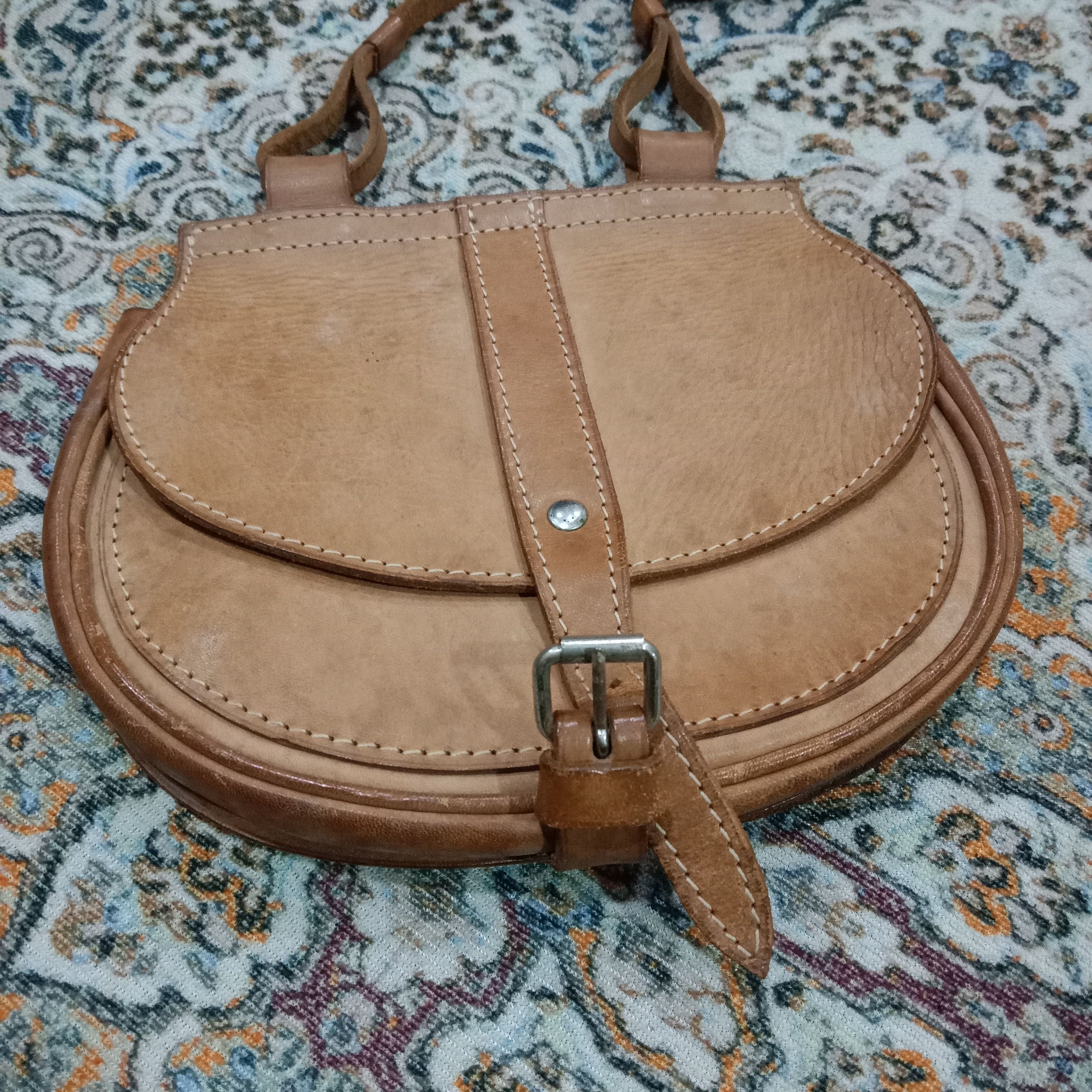 Genuine Leather Vintage Genuine Leather Mini Saddle Crossbody Bag Size ONE SIZE - 7 Thumbnail