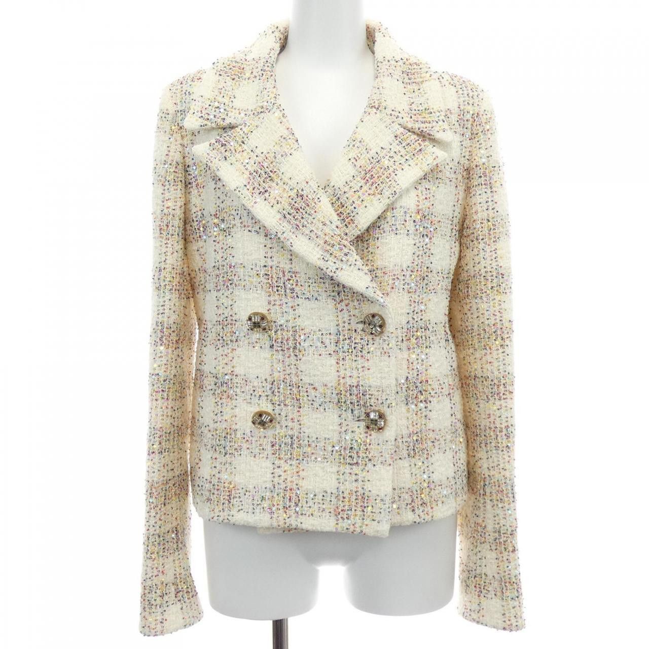 Chanel Chanel Chanel LOOK14 Unknown Material Jacket Textile Outerwear P77288V68882 DUTY FREE for USA Size ONE SIZE - 1 Thumbnail