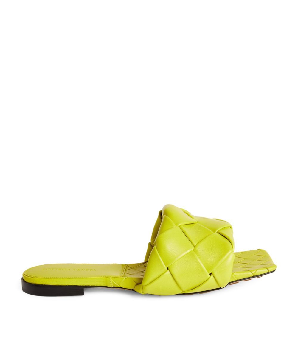 image of Bottega Veneta O1Loc1C0324 608853 Lido Flat Sandals In Yellow, Women's (Size 11)