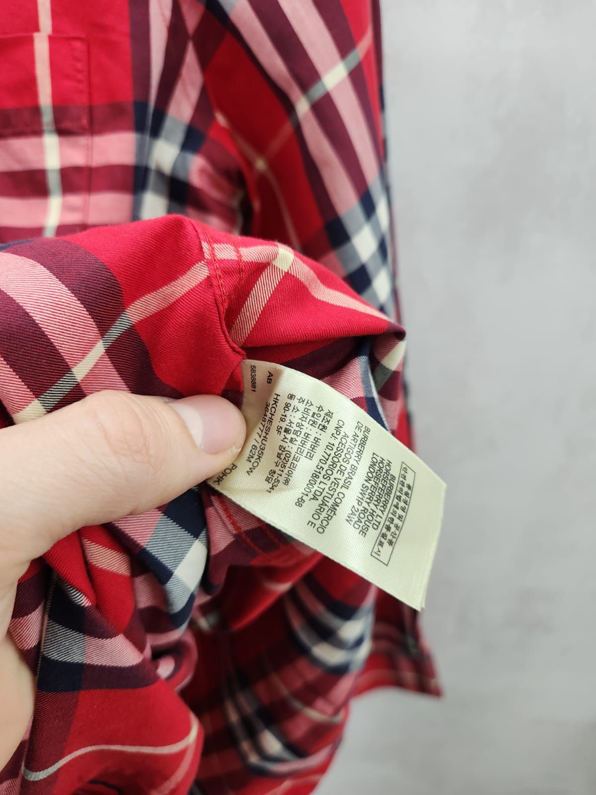 Burberry Burberry Checkered Red Shirt Size US M / EU 48-50 / 2 - 13 Thumbnail