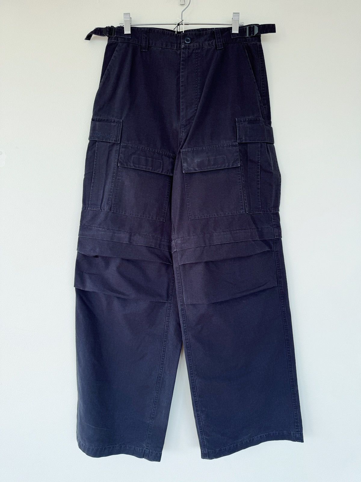 Balenciaga Spring 21 Ripstop Large Cargo Pants Size US 28 / EU 44 - 1 Thumbnail