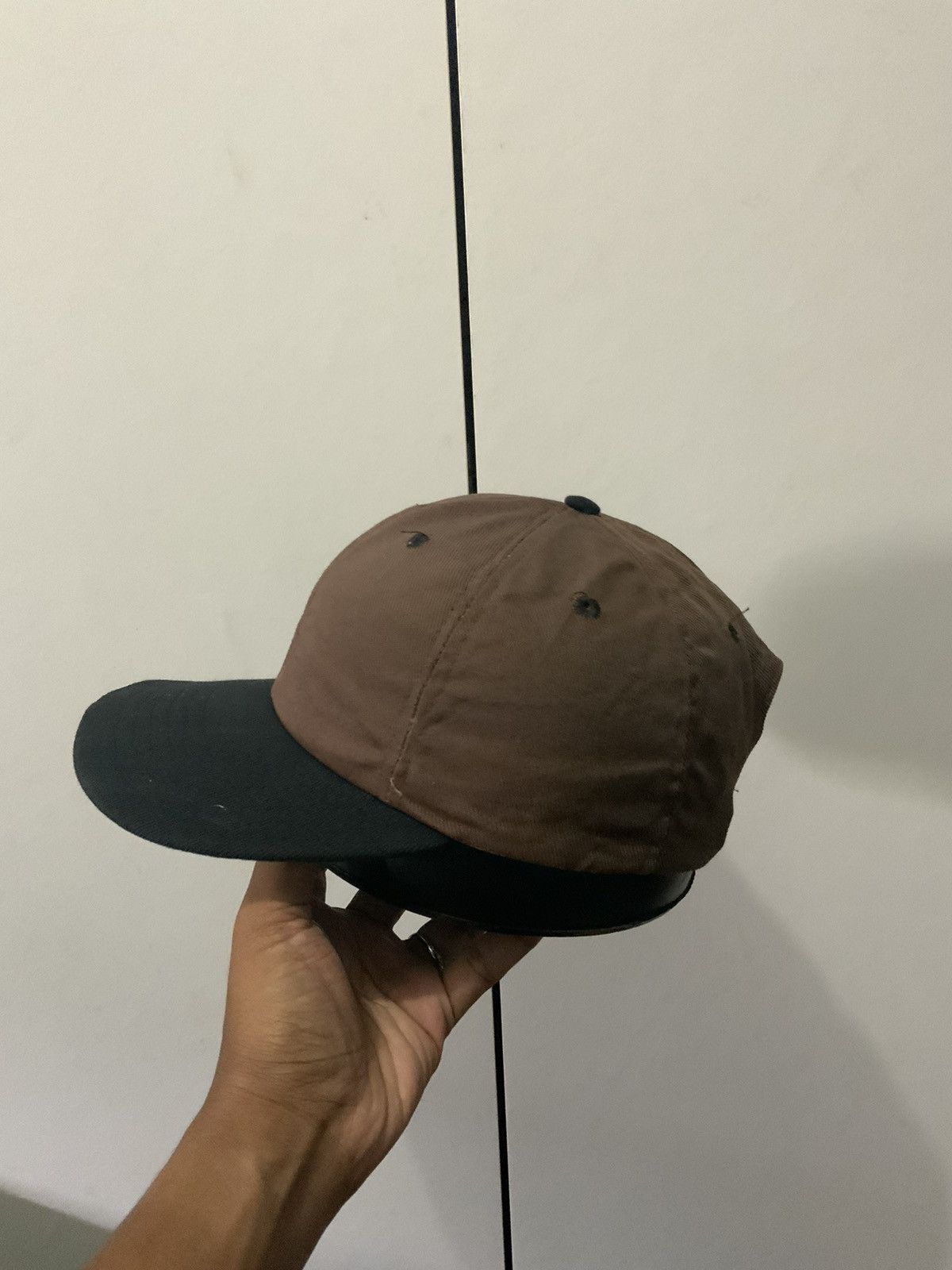 Vintage Vintage Brown Plain Made in Usa Hat Size ONE SIZE - 2 Thumbnail