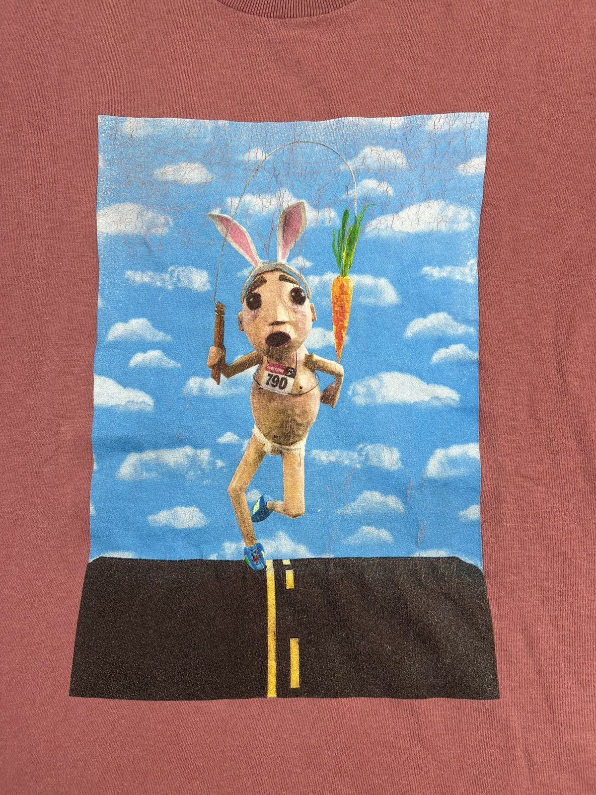 Supreme Supreme Runner Tee Dark Rose Bunny Graphic USA M Fits S-M Size US M / EU 48-50 / 2 - 4 Thumbnail