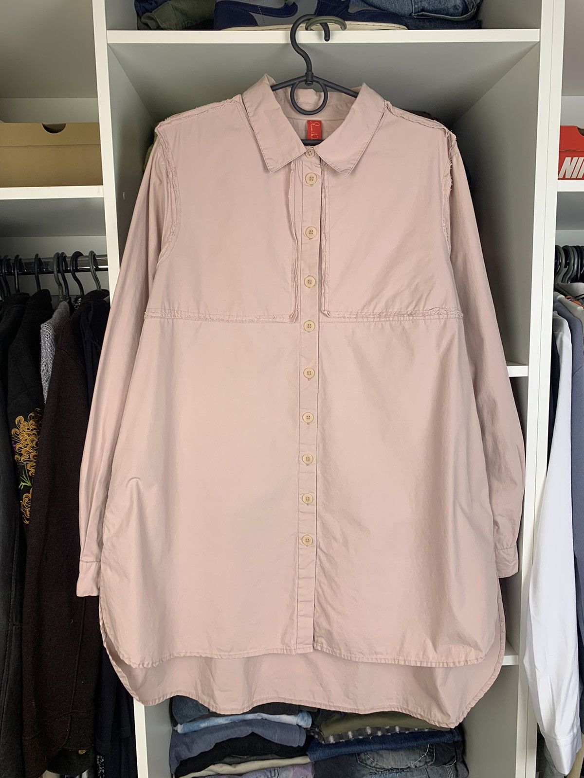 Ewa i Walla Woman’s Elongated Shirt With Buttons