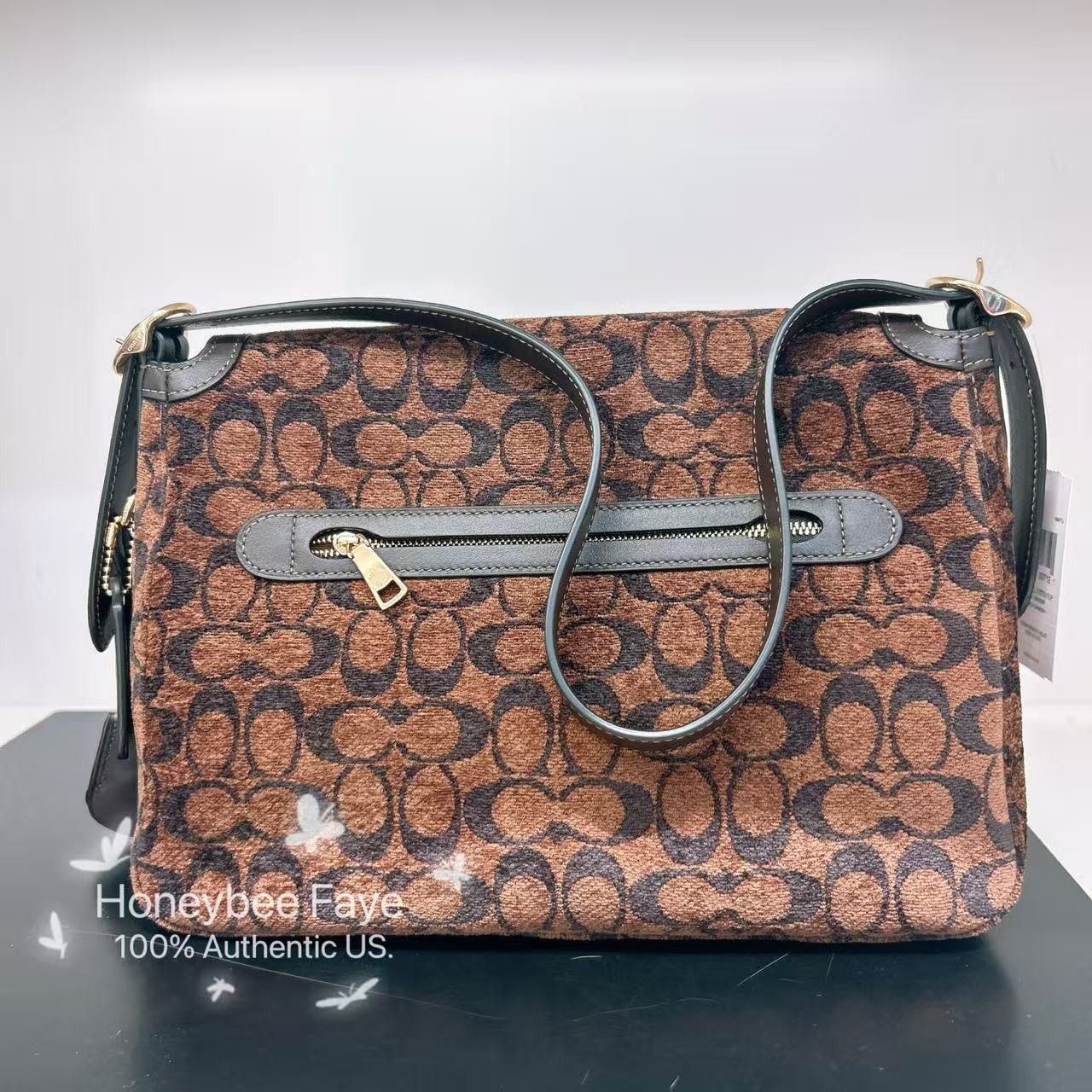 Coach Etta Flap Bag In Signature Chenille CCE58 Size ONE SIZE - 5 Thumbnail