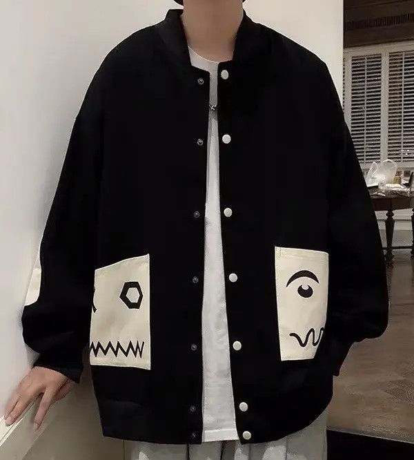 VIBE Rare cartoon pocket jacket graphic aesthetic Size US XL / EU 56 / 4 - 2 Thumbnail