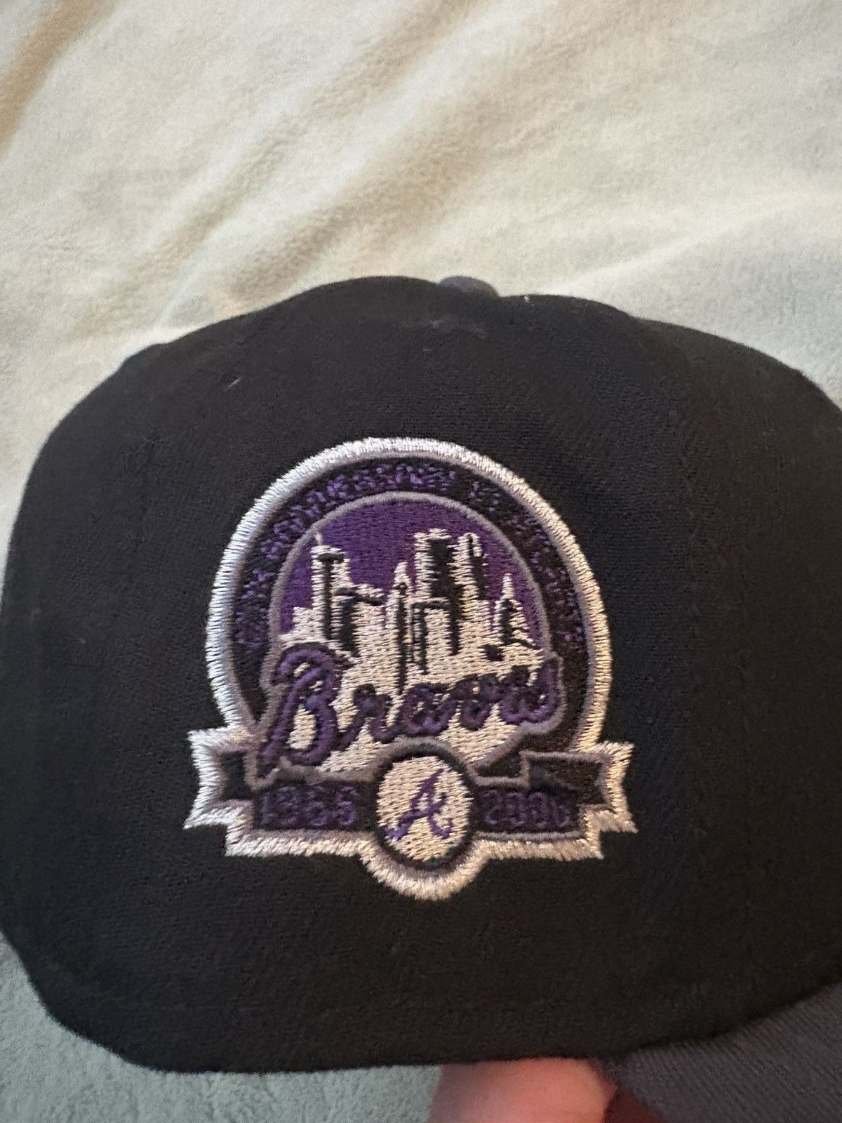 Lids × MyFitteds × New Era Atlanta Braves 7 3/8 Fitted Cap Size ONE SIZE - 2 Thumbnail
