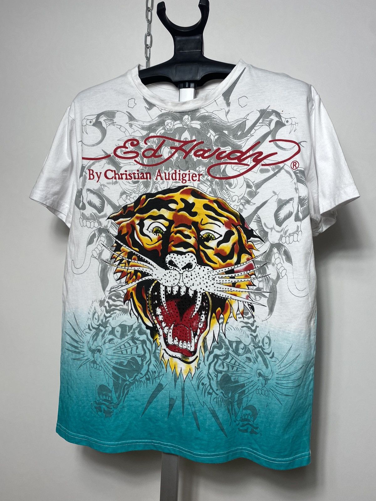 Ed Hardy Vintage Ed Hardy by Christian Audigier big logo tiger tee Size US M / EU 48-50 / 2 - 2 Thumbnail