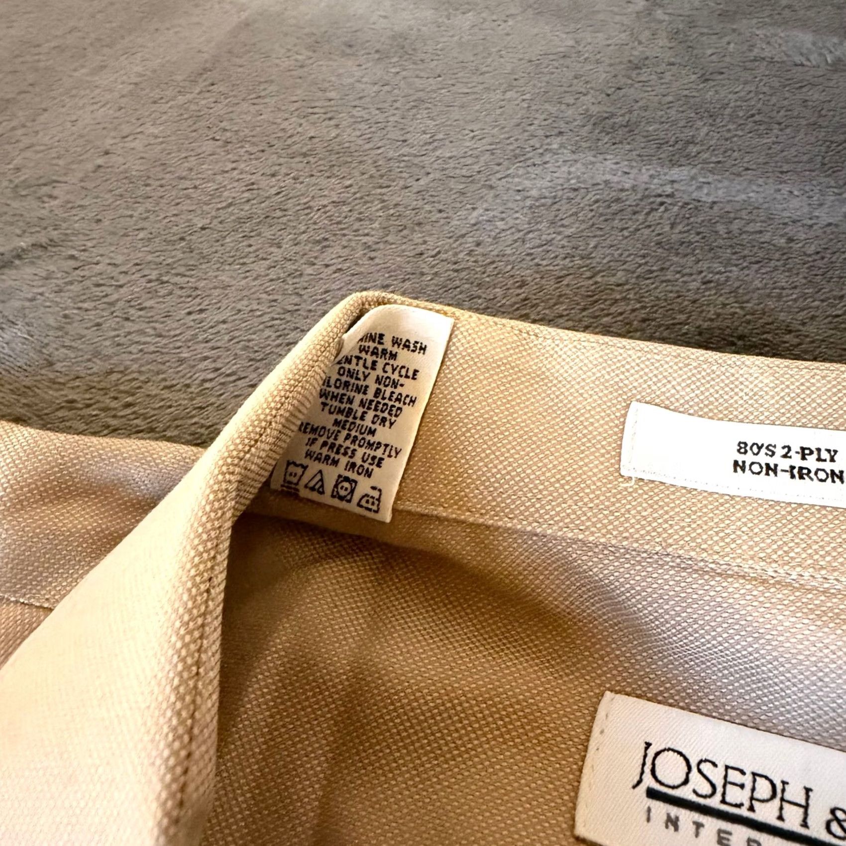 Joseph VINTAGE Joseph & Feiss International Tan 80s 2-Ply Non-Iron Button Up Shirt Mens 18.5 Size US XXL / EU 58 / 5 - 6 Thumbnail