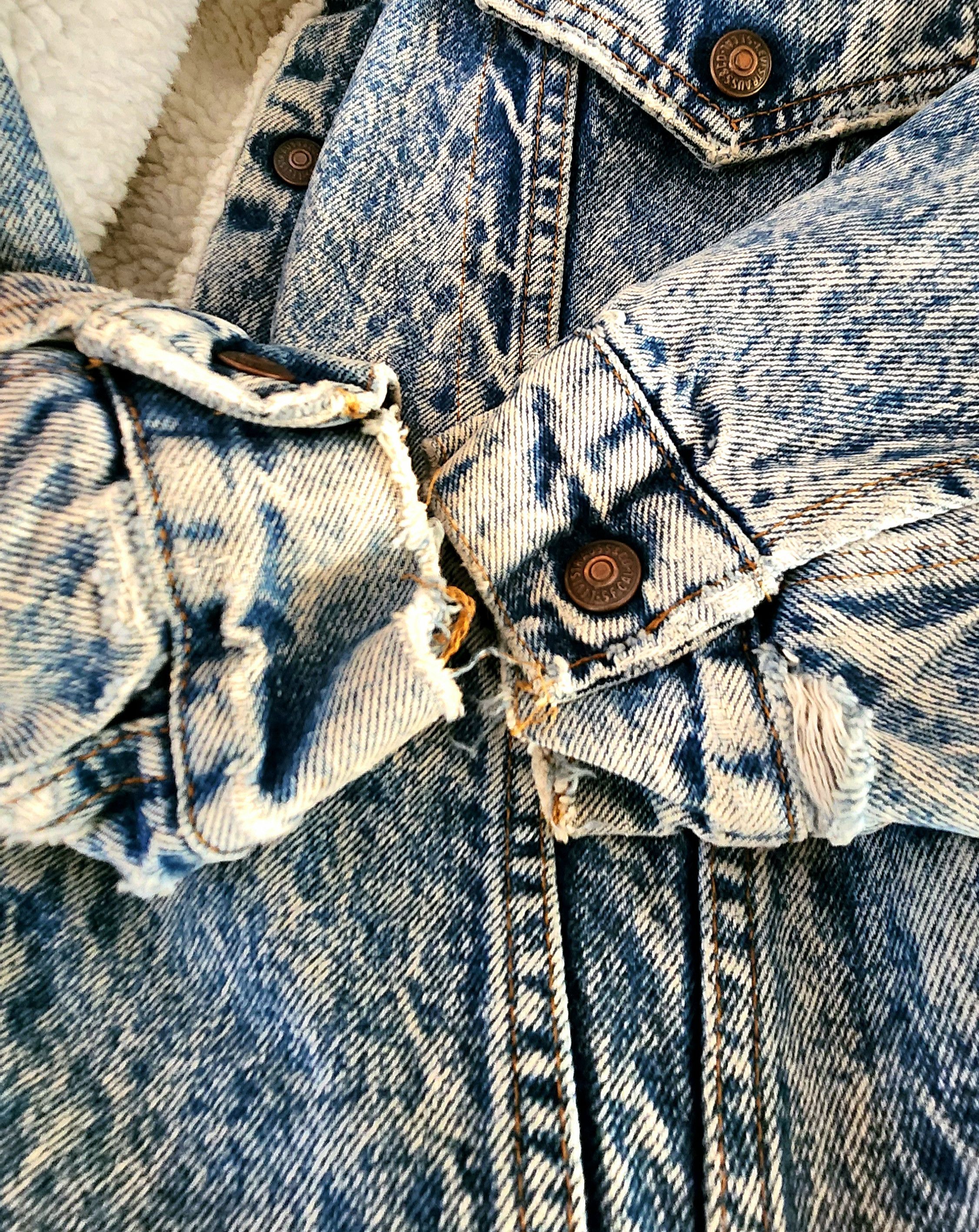 Levi's Levi's True Vintage Acid Wash Denim Trucker Jacket XL Sherpa Size US XL / EU 56 / 4 - 11 Thumbnail