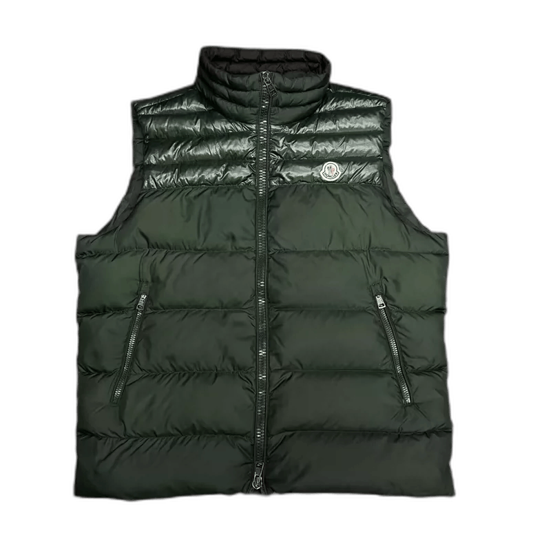 Moncler Moncler green patchwork down vest size 6 Size US L / EU 52-54 / 3 - 1 Thumbnail