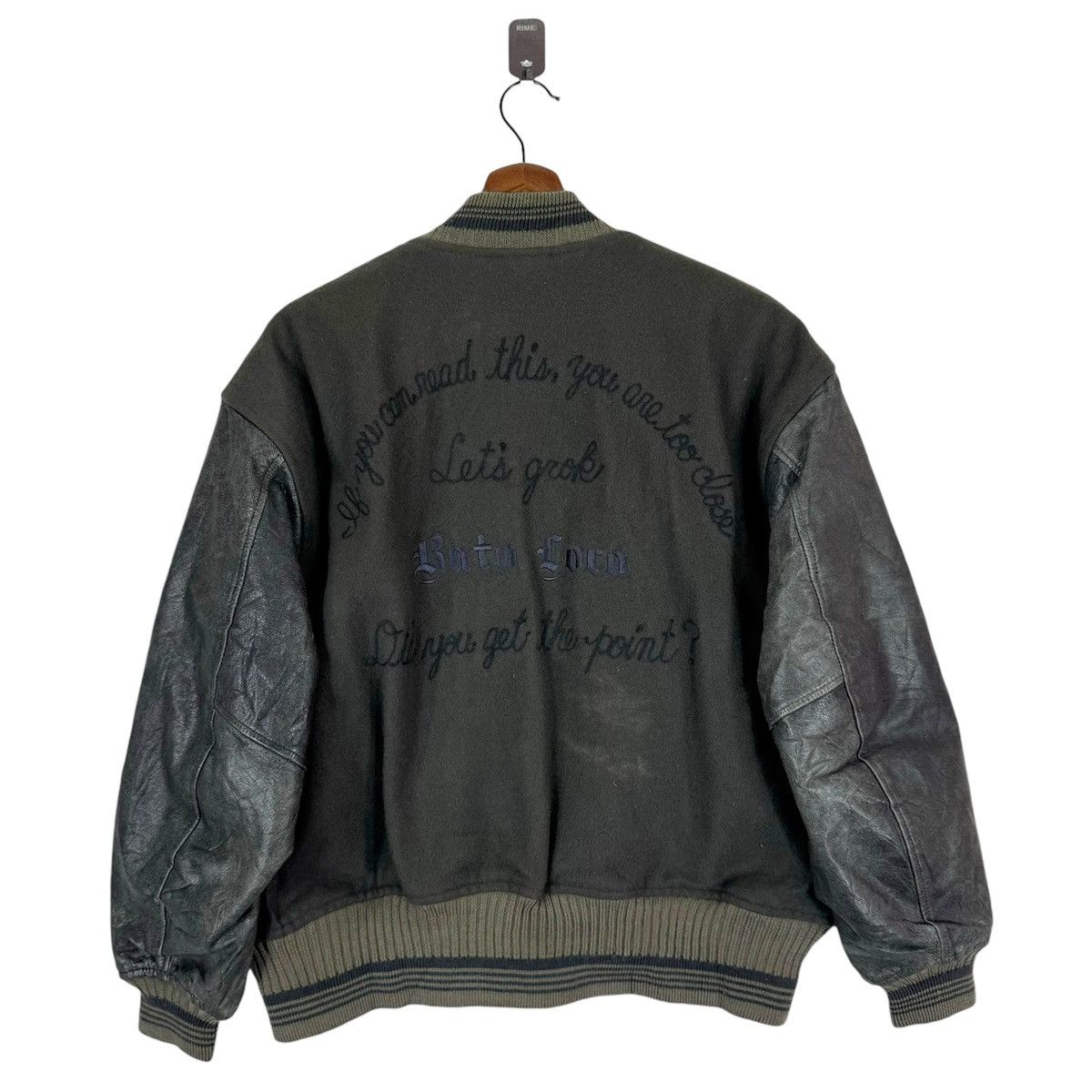 Vintage VINTAGE BATO LOCO STREETWEAR VARSITY WOOL LEATHER JACKET Size US M / EU 48-50 / 2 - 6 Thumbnail