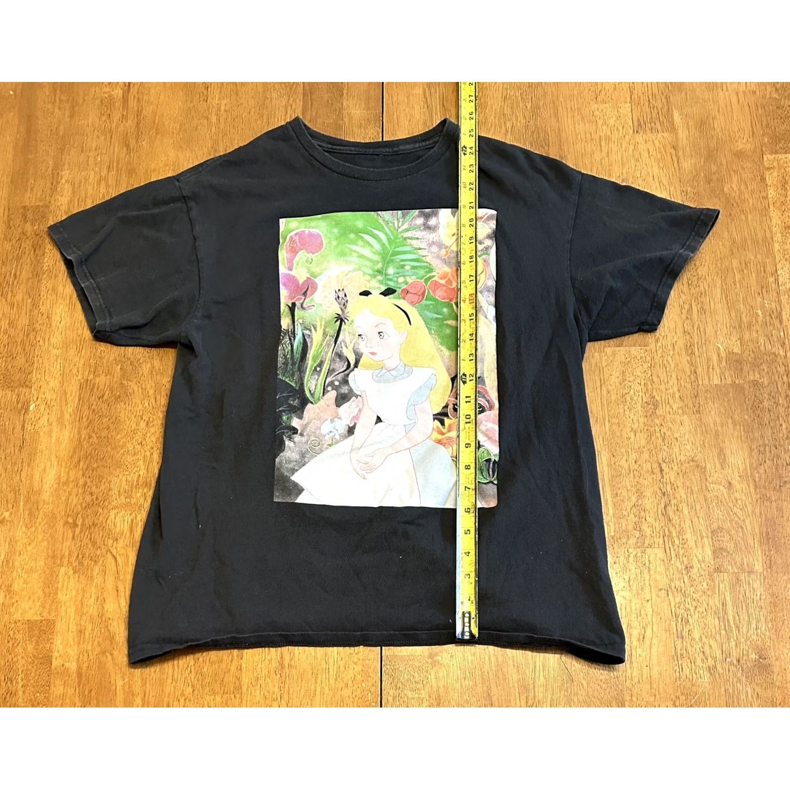 Vintage Alice in Wonderland Graphic T Shirt Medium Women Black M Size M / US 6-8 / IT 42-44 - 5 Thumbnail
