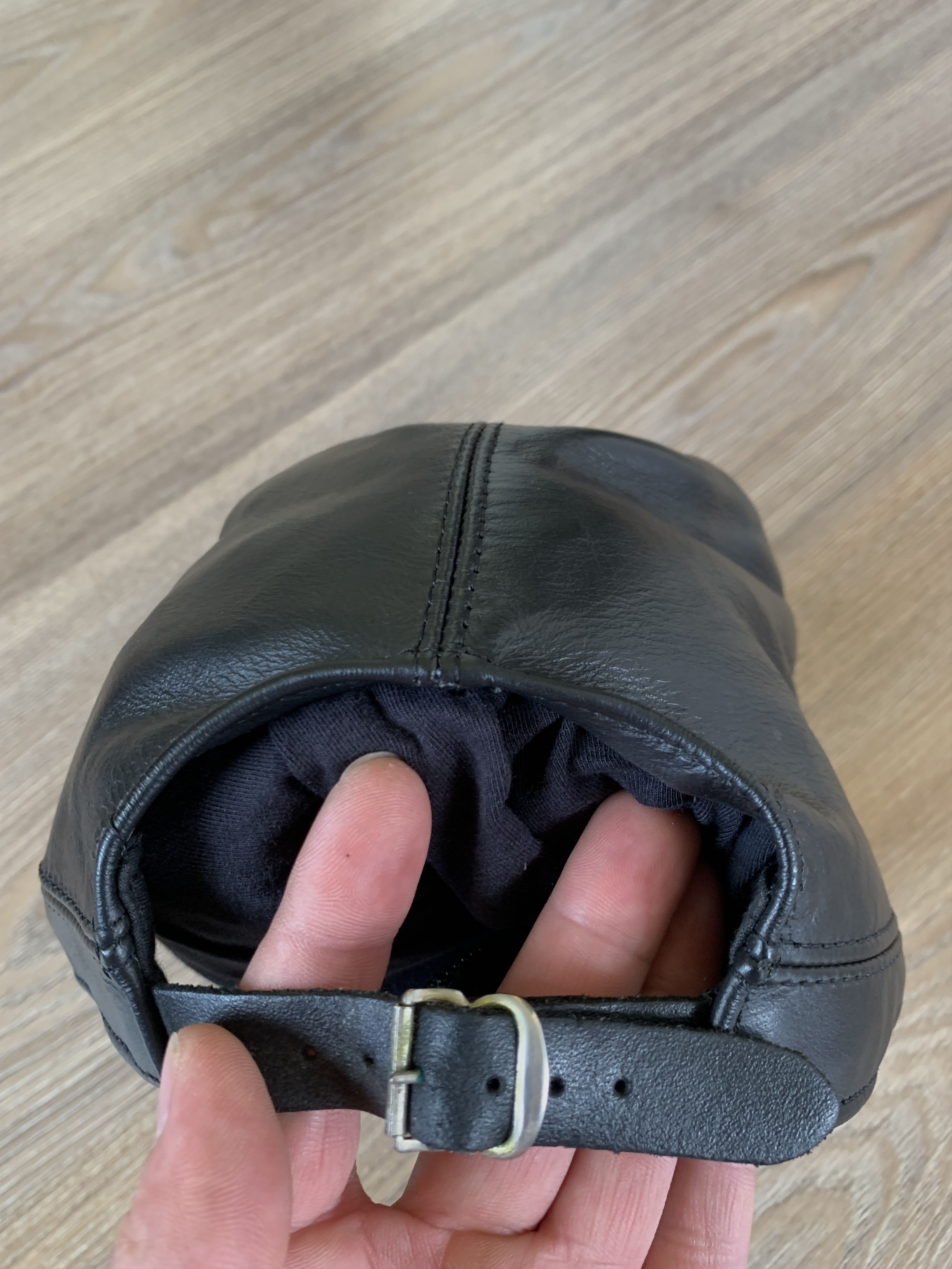 Designer Vintage Rare Made In Usa Leather Cap Size ONE SIZE - 7 Thumbnail