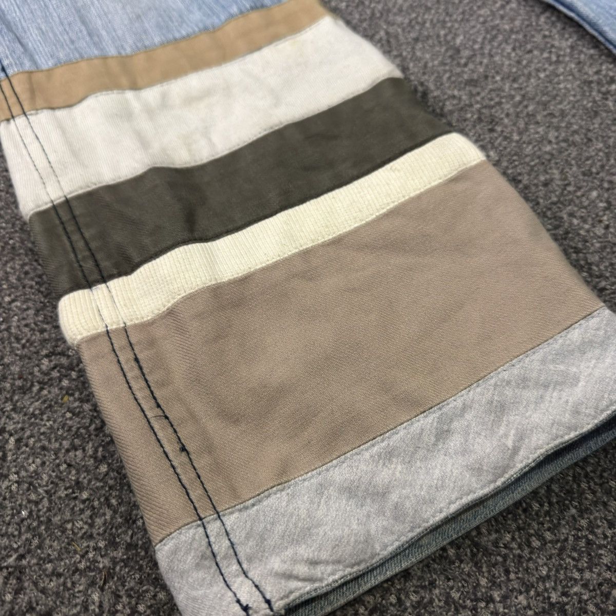 14th Addiction 🔥Japanese Double Layer Ttu Knit Distressed Denim y2k Style Size US 30 / EU 46 - 8 Thumbnail
