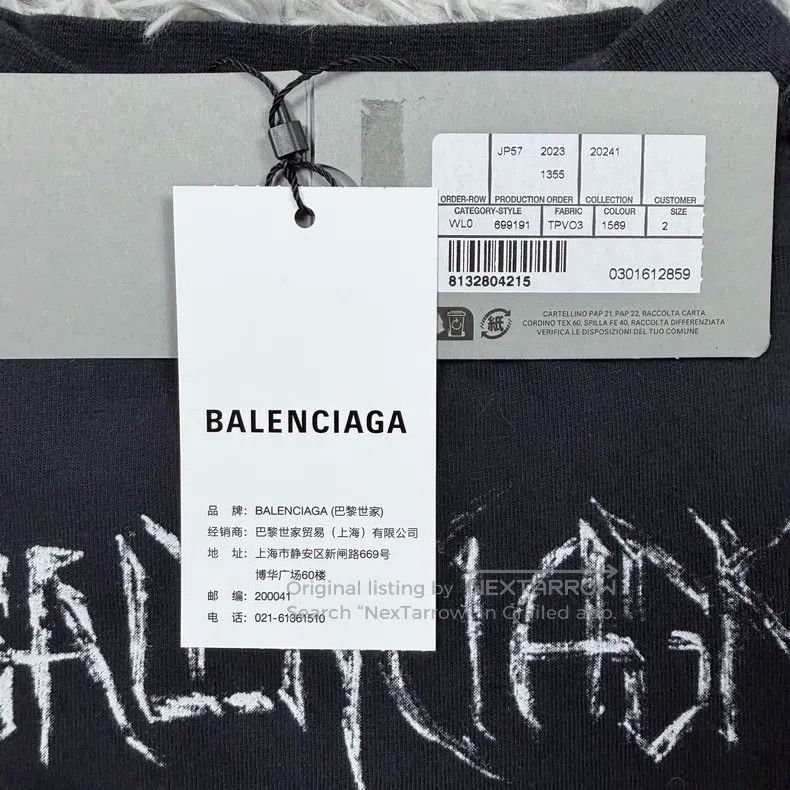 Balenciaga Balenciaga Black long-sleeve sweater with lettering logo p Size US M / EU 48-50 / 2 - 5 Thumbnail