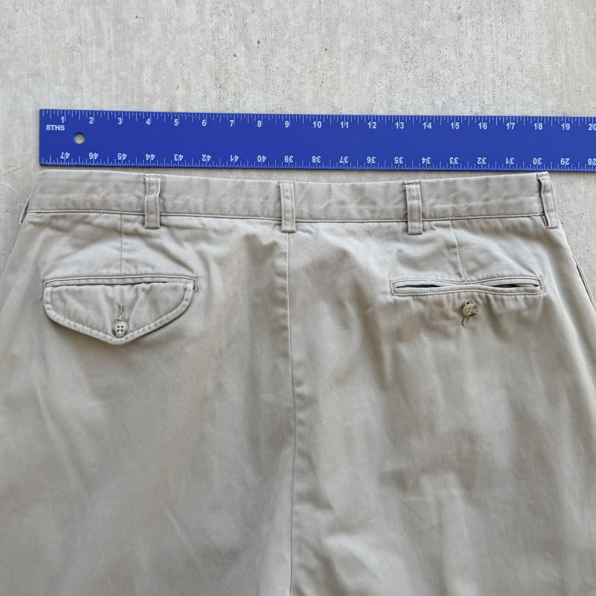 Polo Ralph Lauren Vintage Polo Ralph Lauren Hammond Chino Pants Pleated 36x30 Size US 36 / EU 52 - 6 Thumbnail