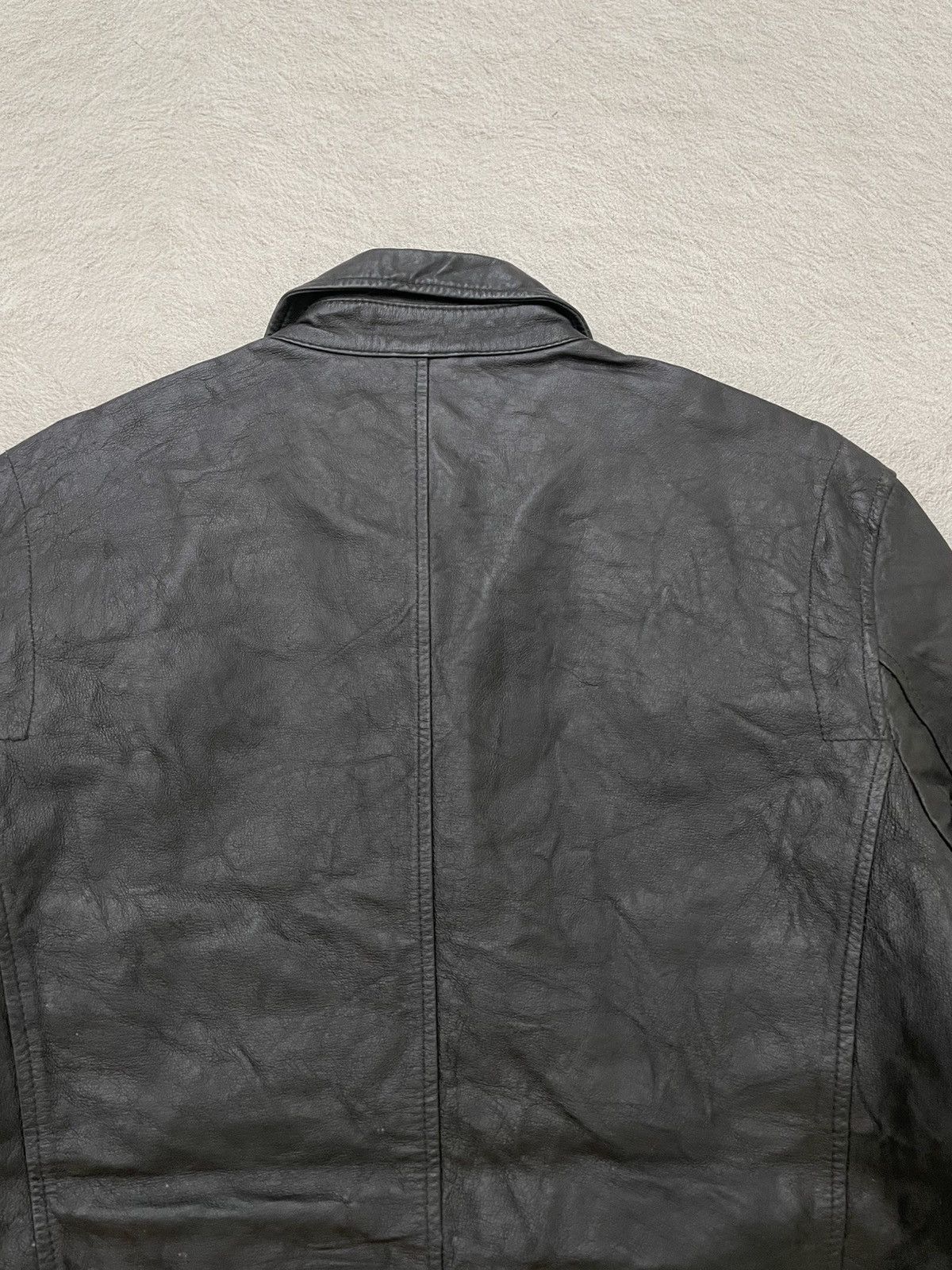 14th Addiction 2000s Japanese Black Leather Jacket Multi Pocket If6was9 LGB Size US L / EU 52-54 / 3 - 10 Thumbnail