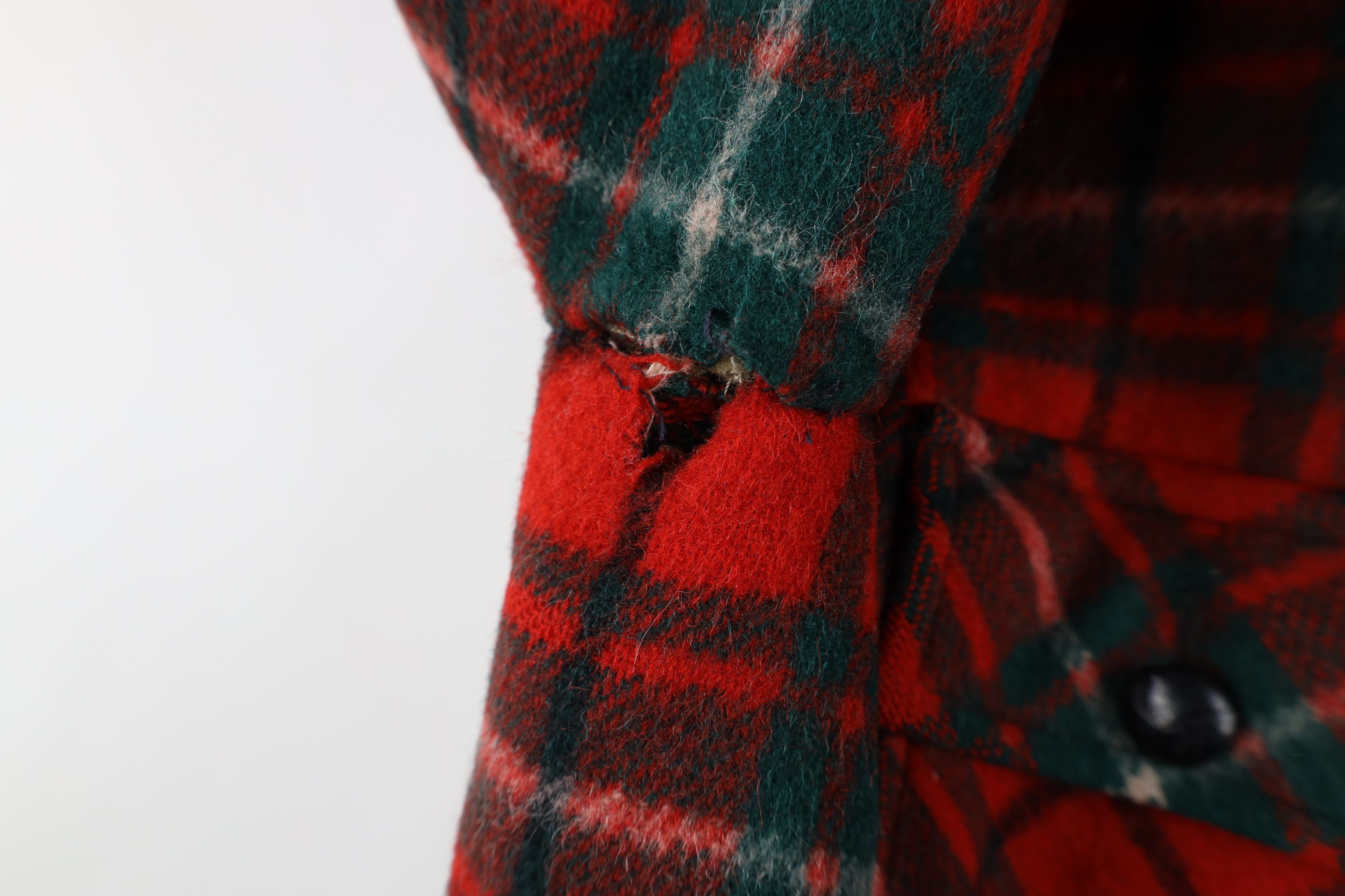 Vintage Vintage 70s Streetwear Lined Wool Button Jacket Plaid USA Size US XL / EU 56 / 4 - 7 Thumbnail